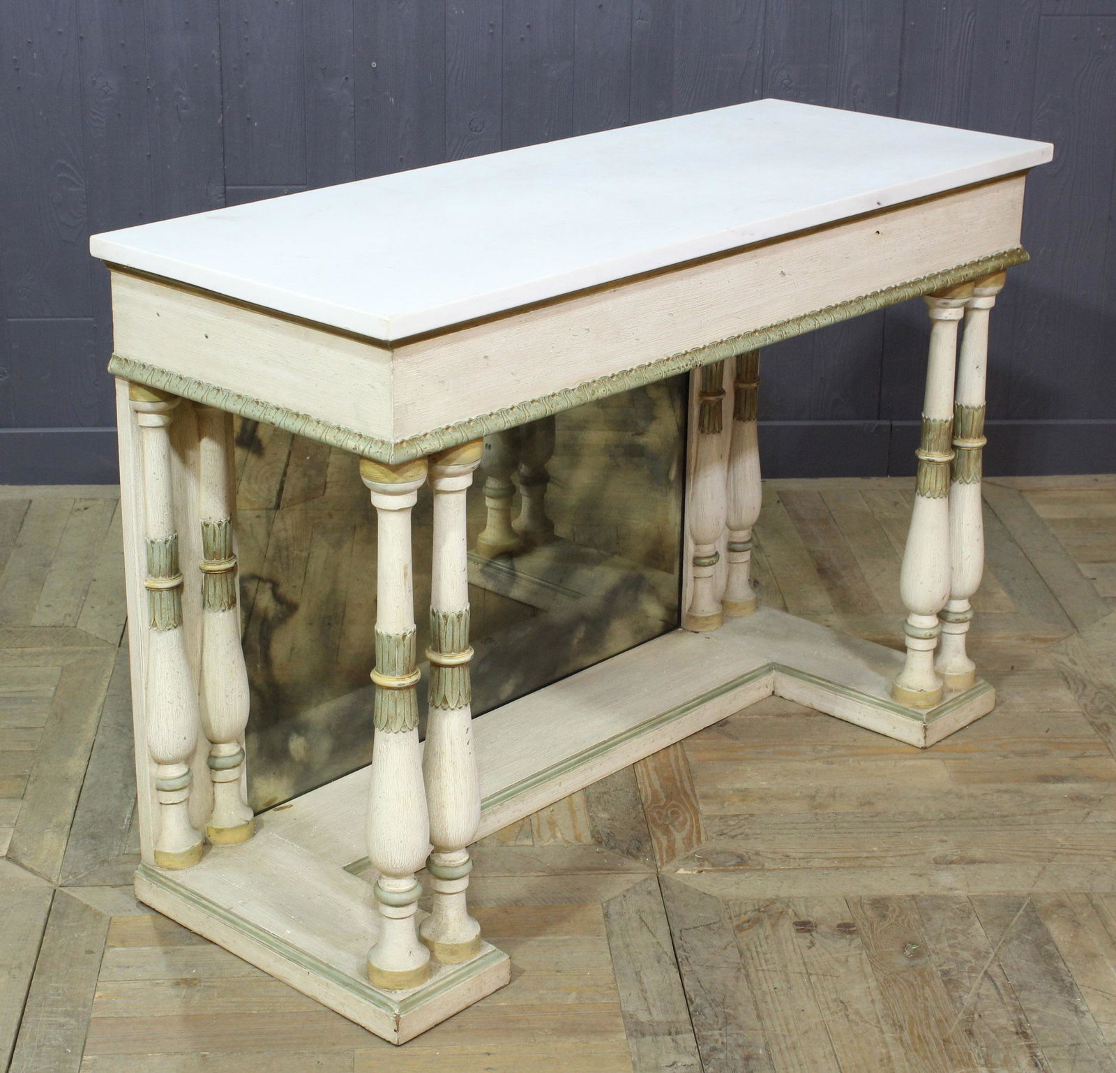 Continental Carved and Painted Console Table (1 of 7)