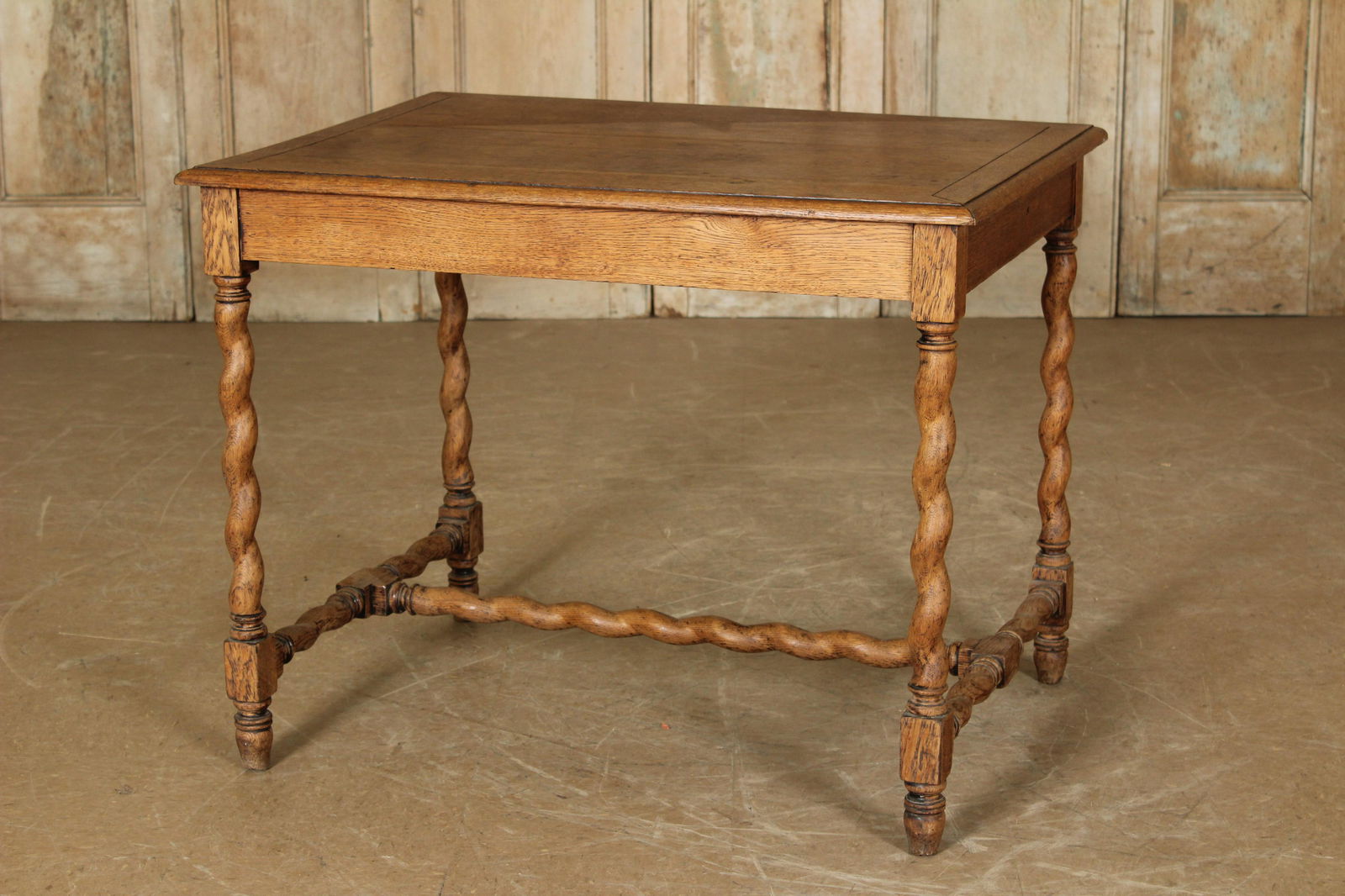 English Late 19th C. Carved Oak Tavern Table (1 of 6)
