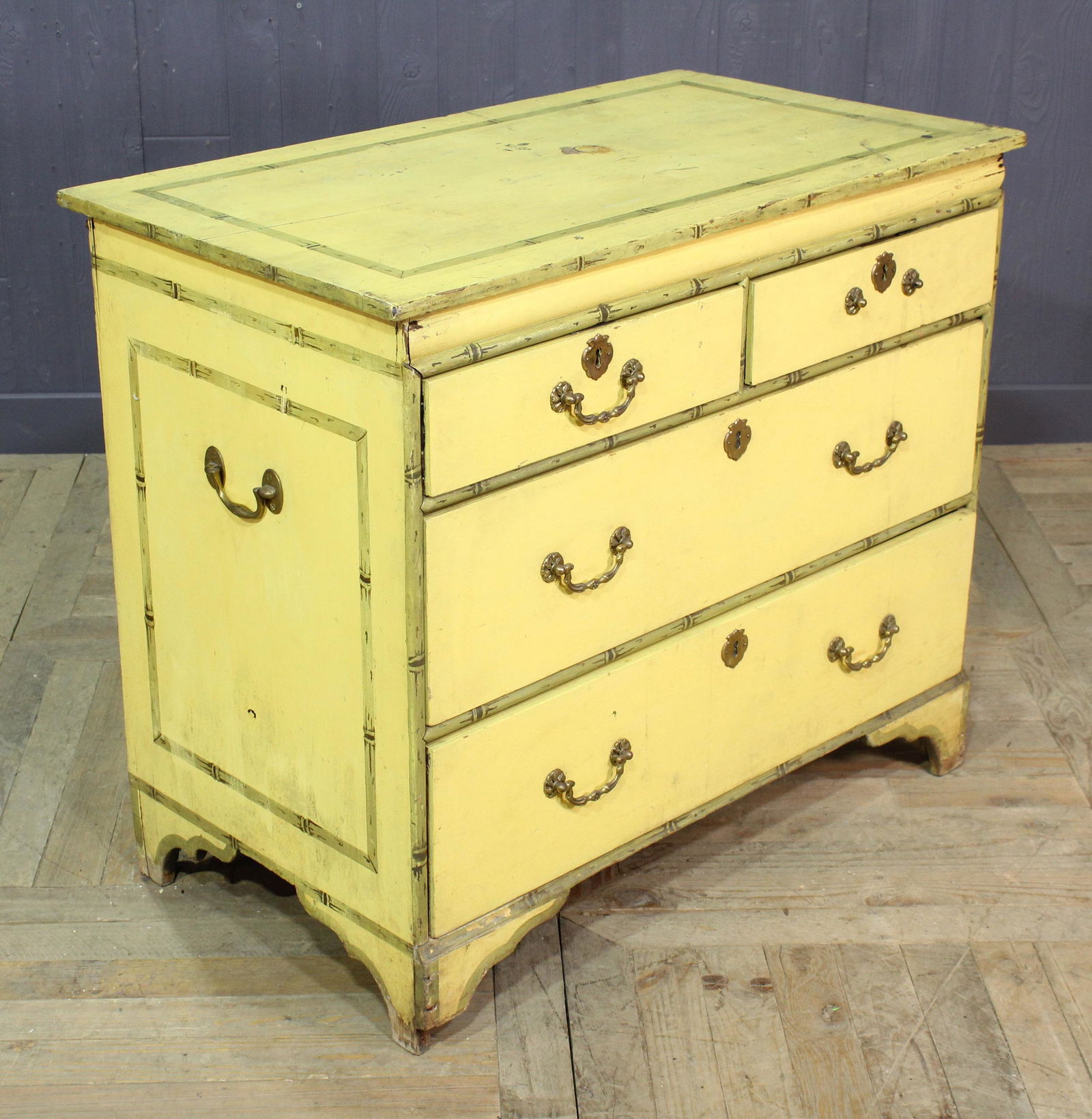 English 19th C.  Painted Chest of Drawers (1 of 11)