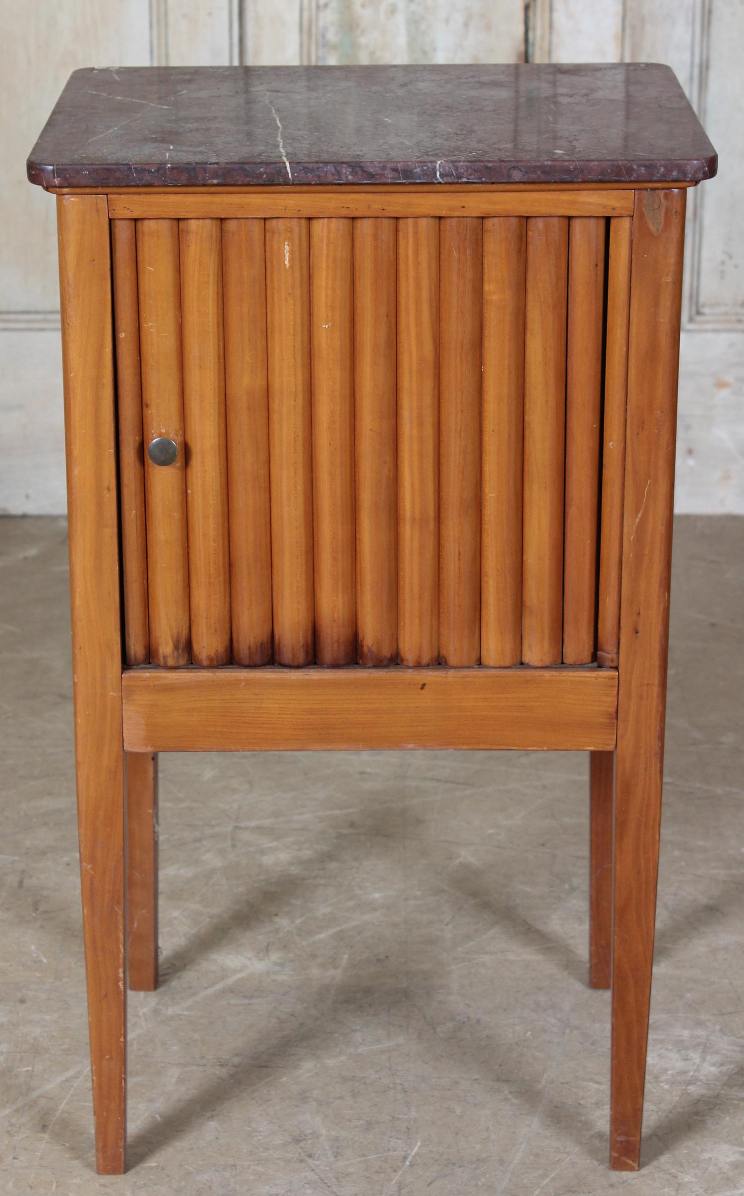 19th C French Marble Top Tambour Door Stand (1 of 6)