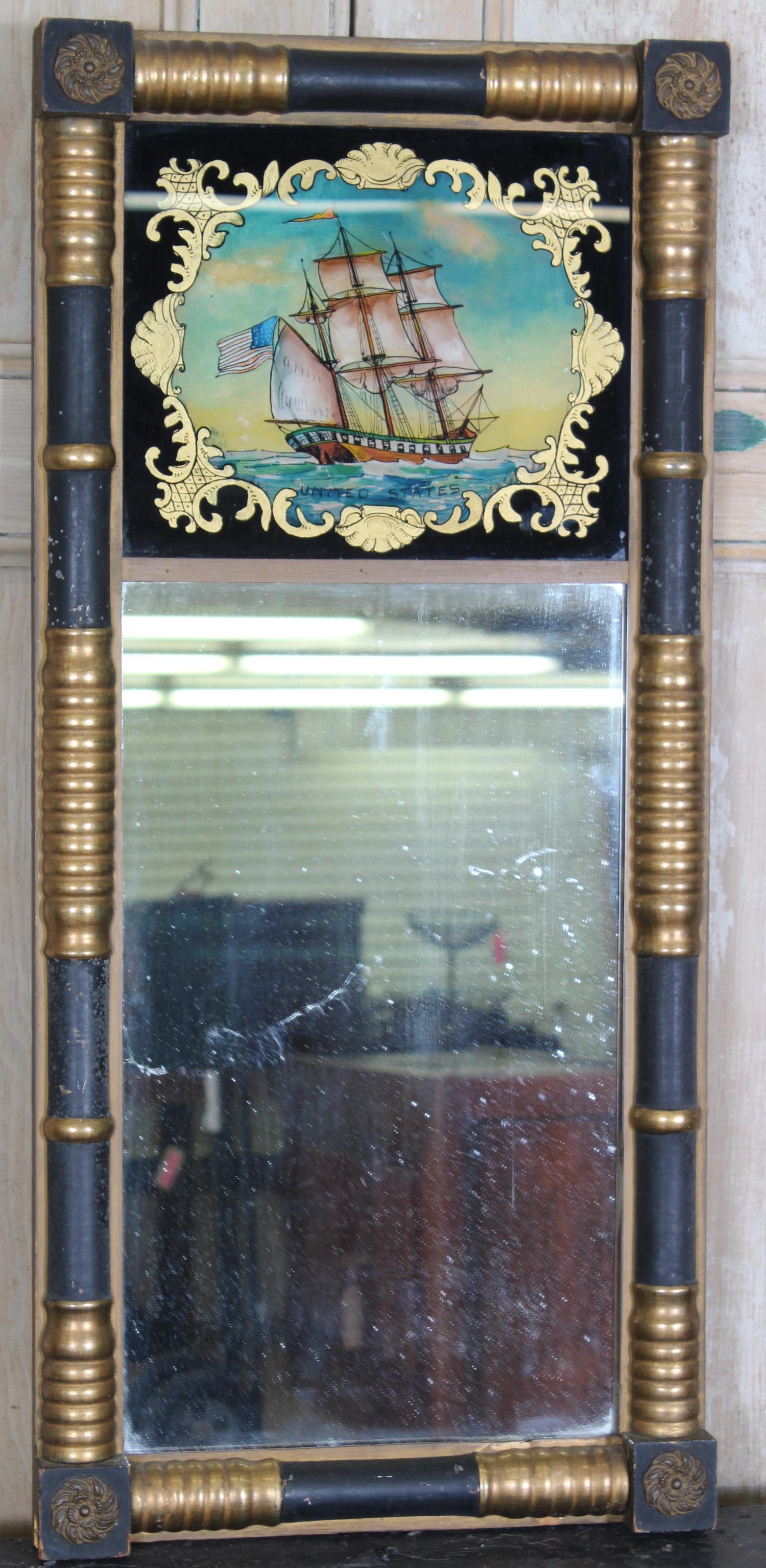 Reverse Painted Empire Mirror (1 of 6)