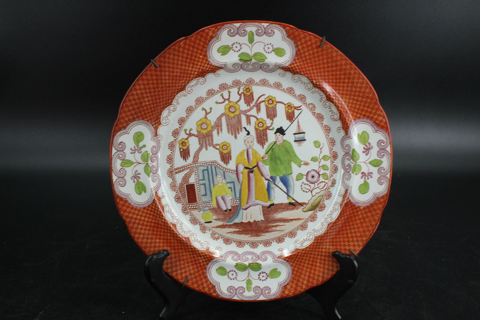 English 19th C. Hand Painted Porcelain Plate (1 of 5)