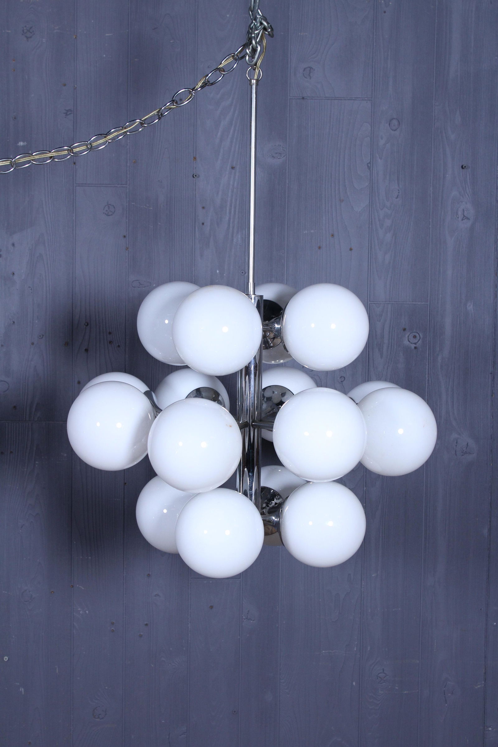 Max Bill Style Molecule Cluster Chandelier (1 of 5)