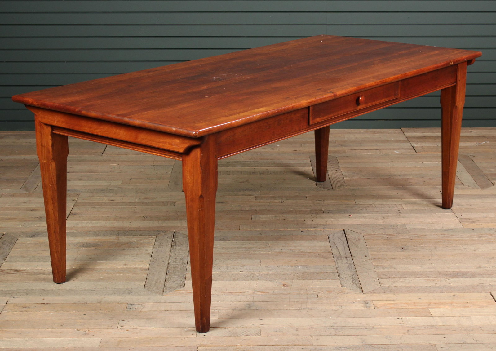 Continental Style Farm Harvest Table: Continental Style Farm Harvest Table. Size: 30" H x 80" W x 36" D.