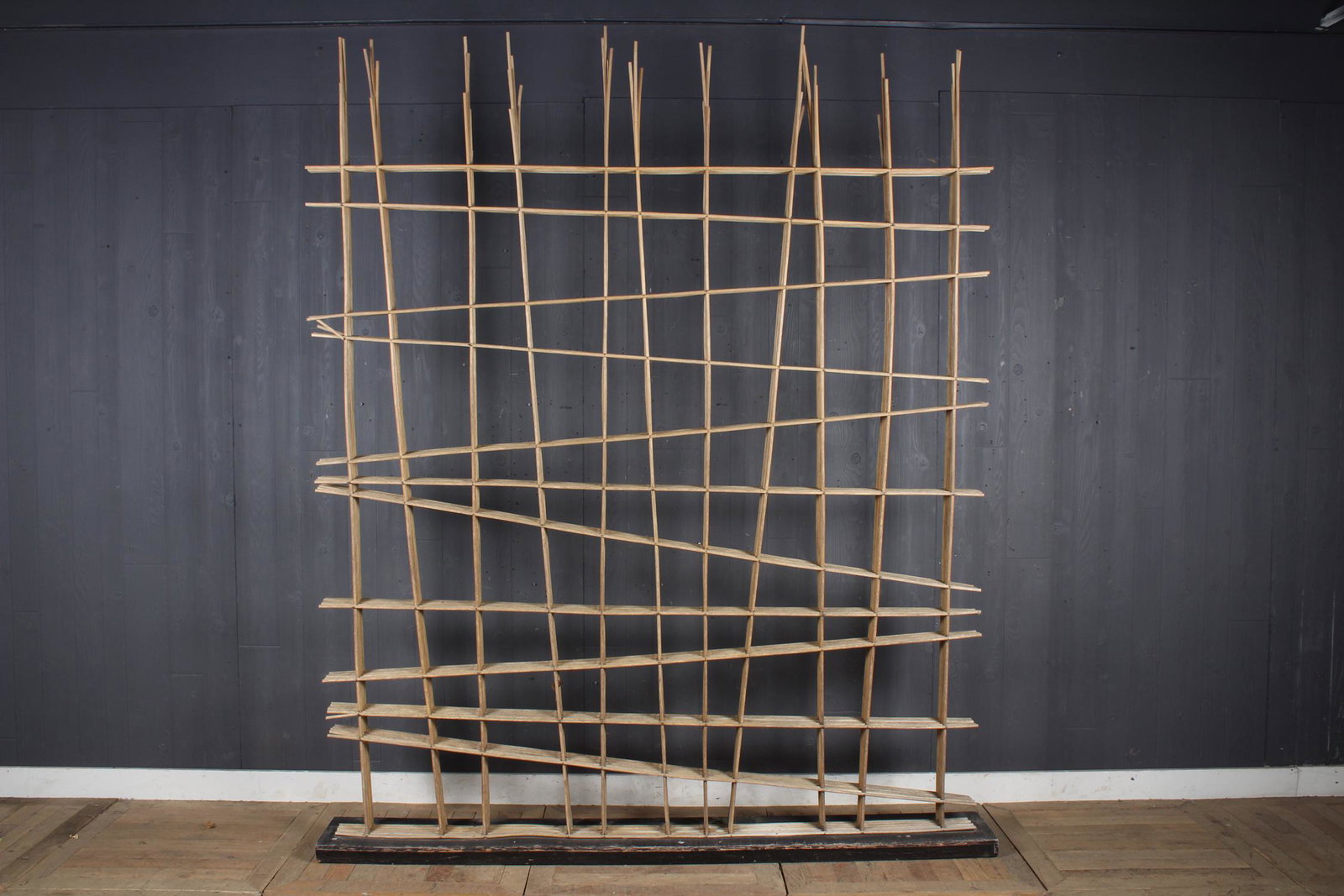 Bamboo Sculptural Room Divider or Sculpture: Bamboo Sculptural Room Divider or Sculpture. Size: 100" H x 83" W x 10" D