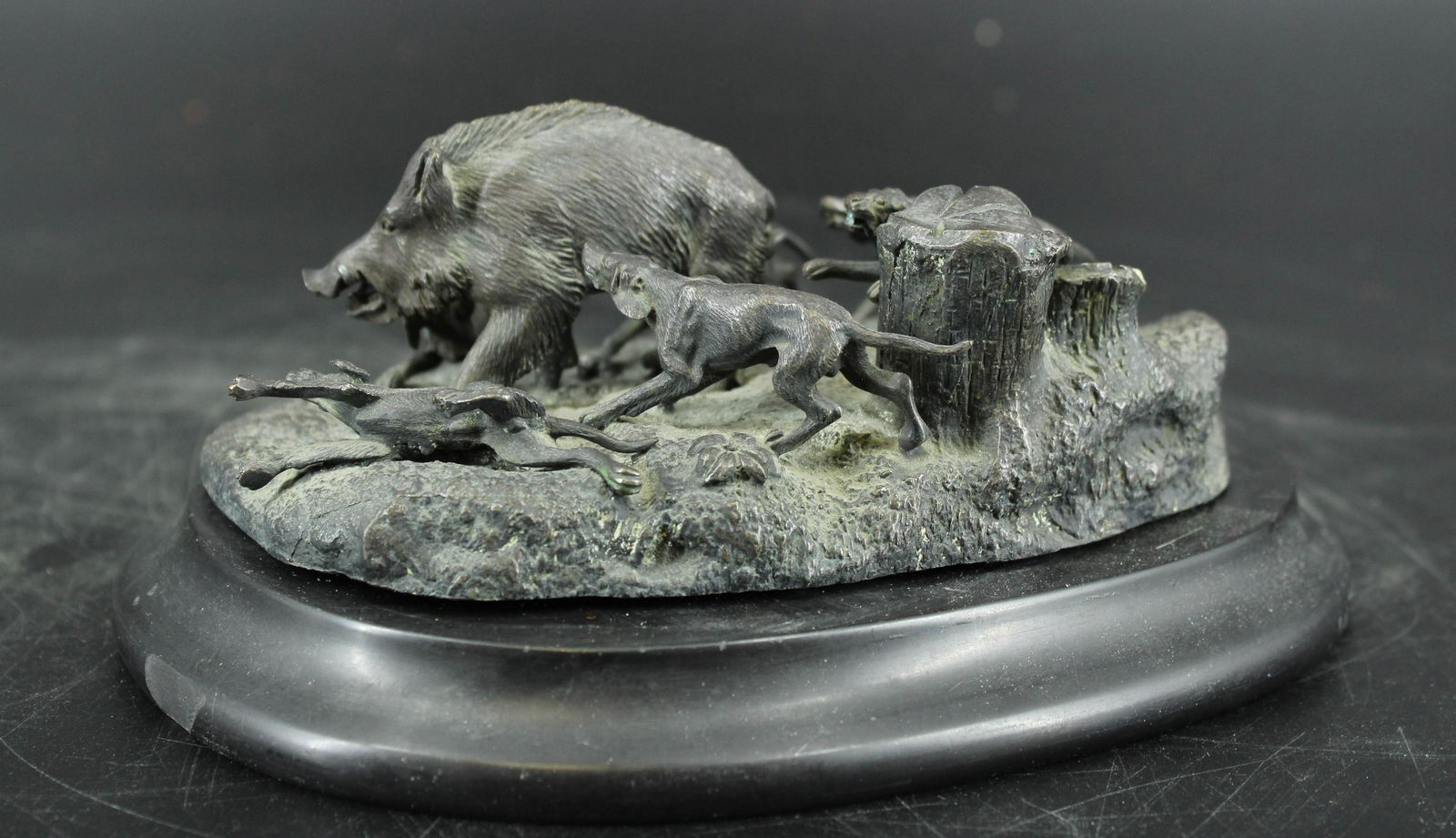 Bronze Wild Boar Hunt Sculpture (1 of 6)