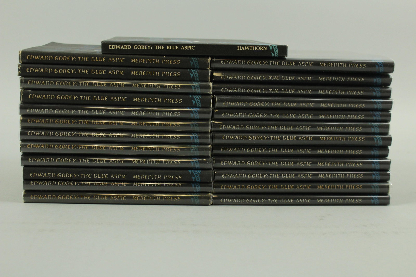 Edward Gorey The Blue Aspic 23 Copies: Edward Gorey "The Blue Aspic" Meredith Press 1968. 23 copies, all in dust jackets, all in VG or better condition.