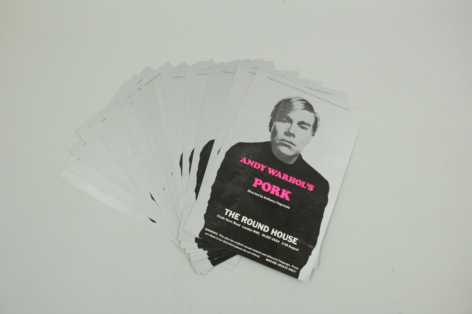Andy Warhol's Pork Promo Flyers (1 of 2)