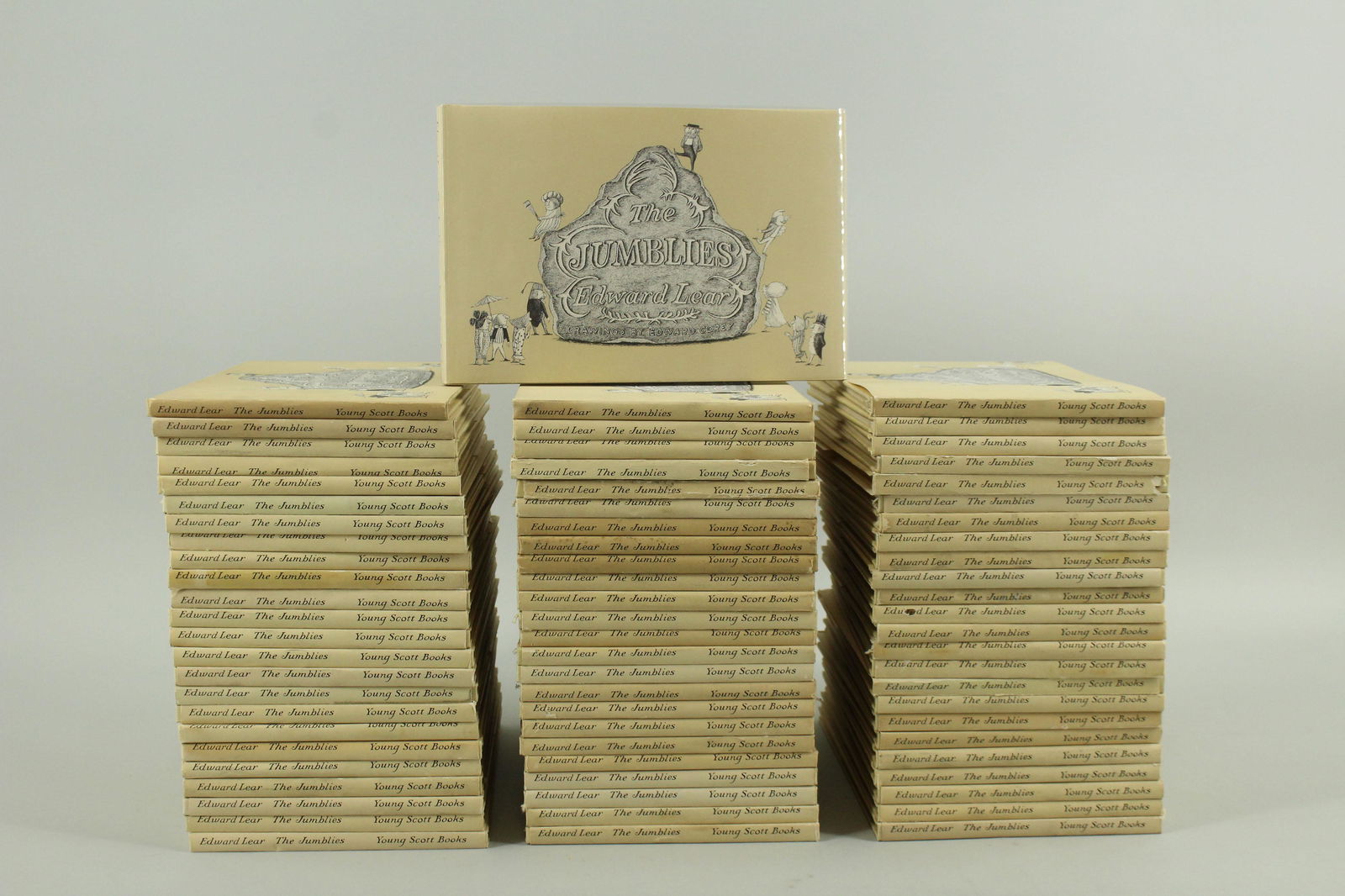 72 Copies of The Jumblies by Edward Lear, III: 72 copies of The Jumblies by Edward Lear, Ill by Edward Gorey. 72 copies of The Jumblies by Edward Lear, Drawings by Edward Gorey; Young Scott Books, New York 1968. All in dust jackets in very good co