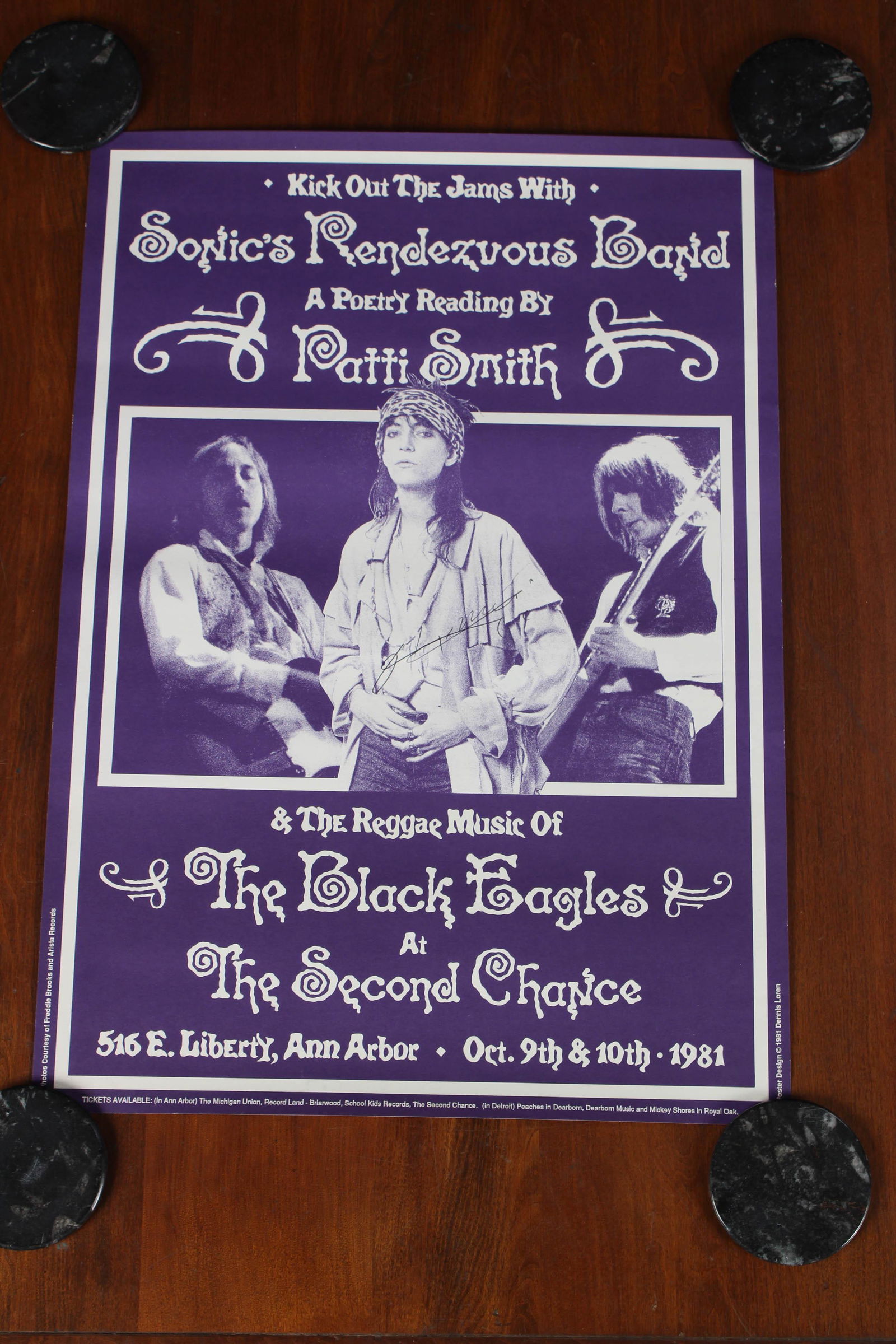 Signed Patti Smith Poetry Reading Event Poster (1 of 5)