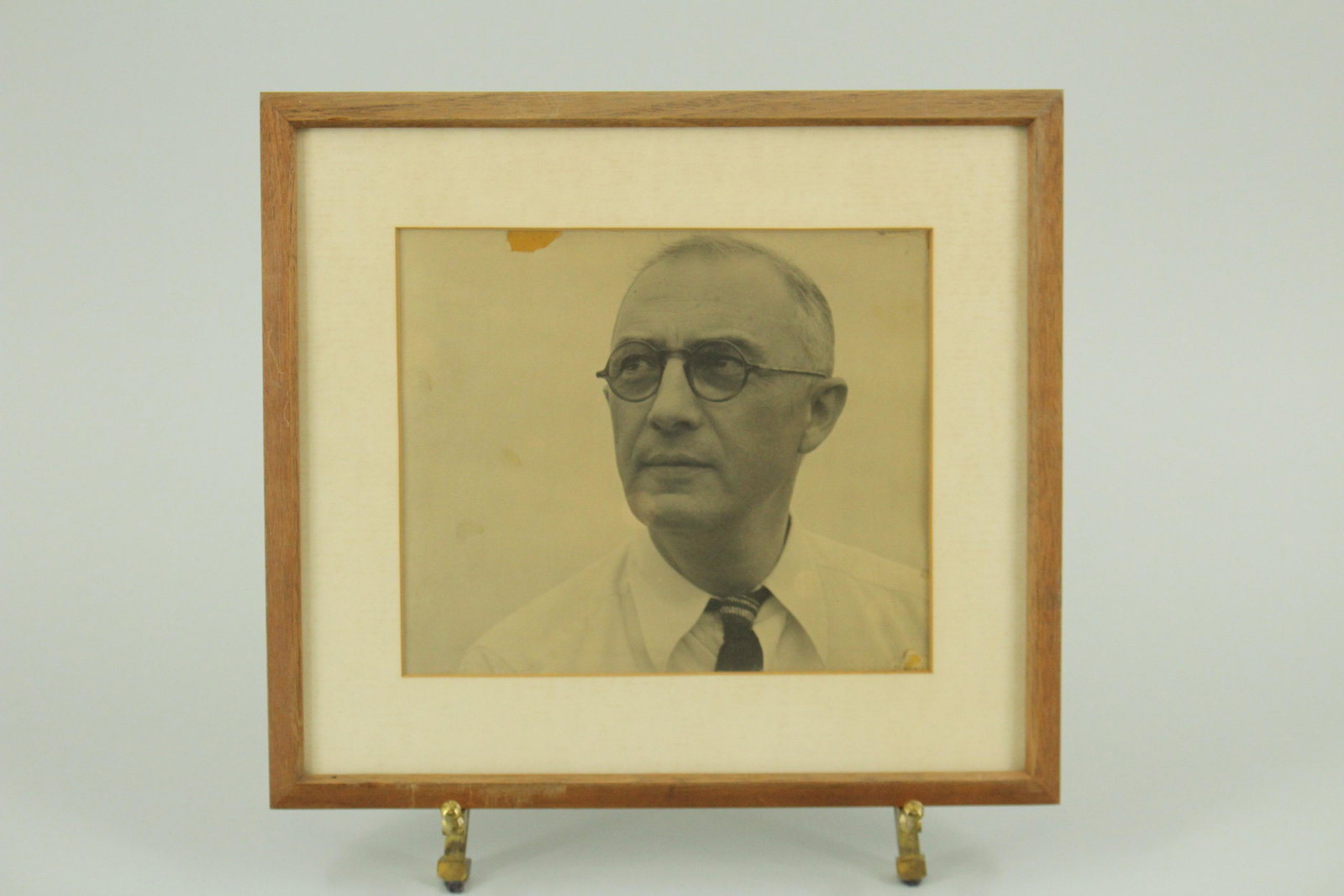 Framed Photograph of William Carlos Williams: Framed Photograph of William Carlos Williams, Puerto Rican-American poet, writer, and physician, 1883-1963. Size: 10.25" x 11.25" frame