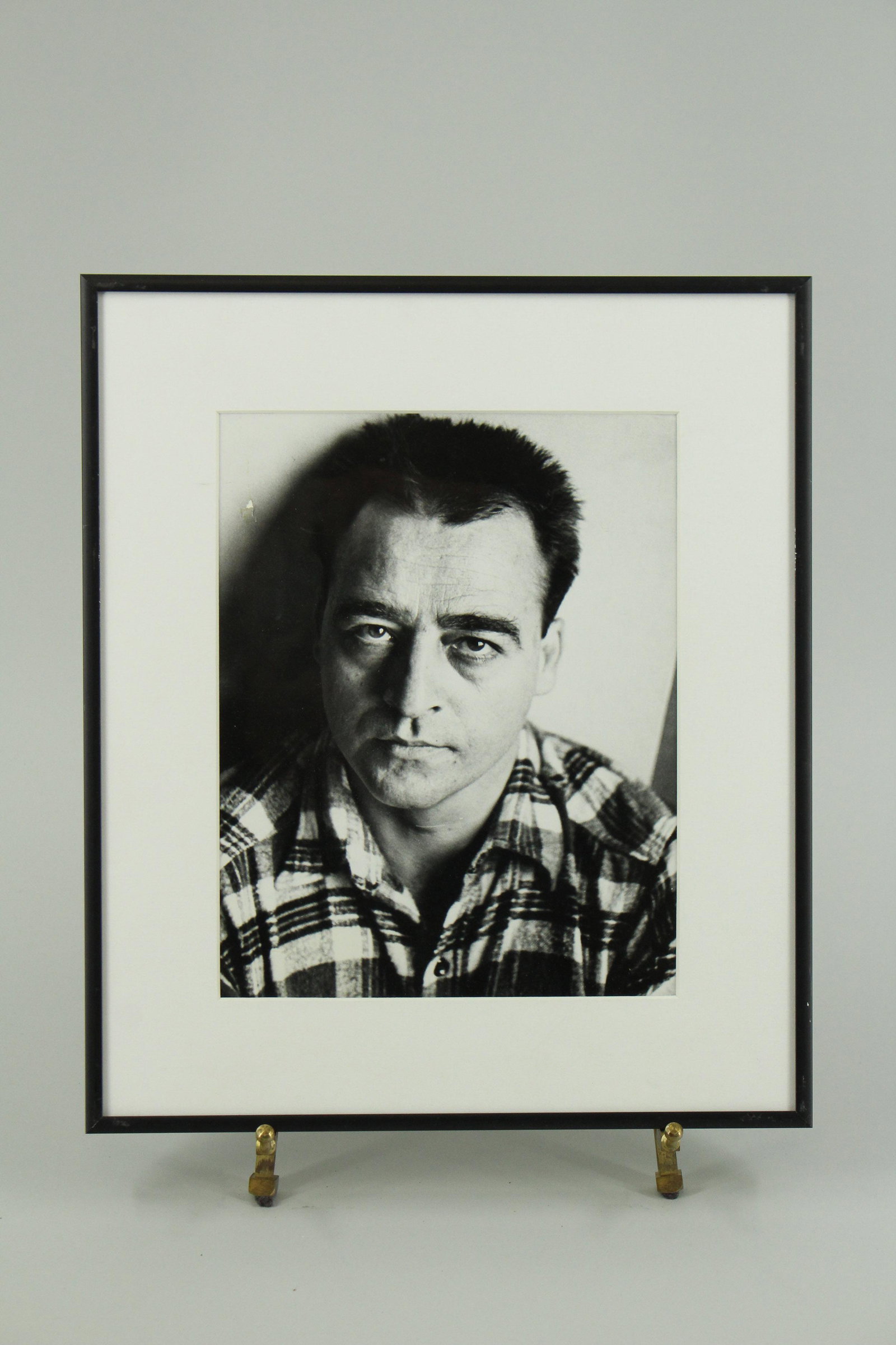 Kenneth Patchen Framed Photograph: Kenneth Patchen Framed Photograph, American poet and novelist. Size: 13.75" x 11.75" frame, 9.25" x 7.25" sight