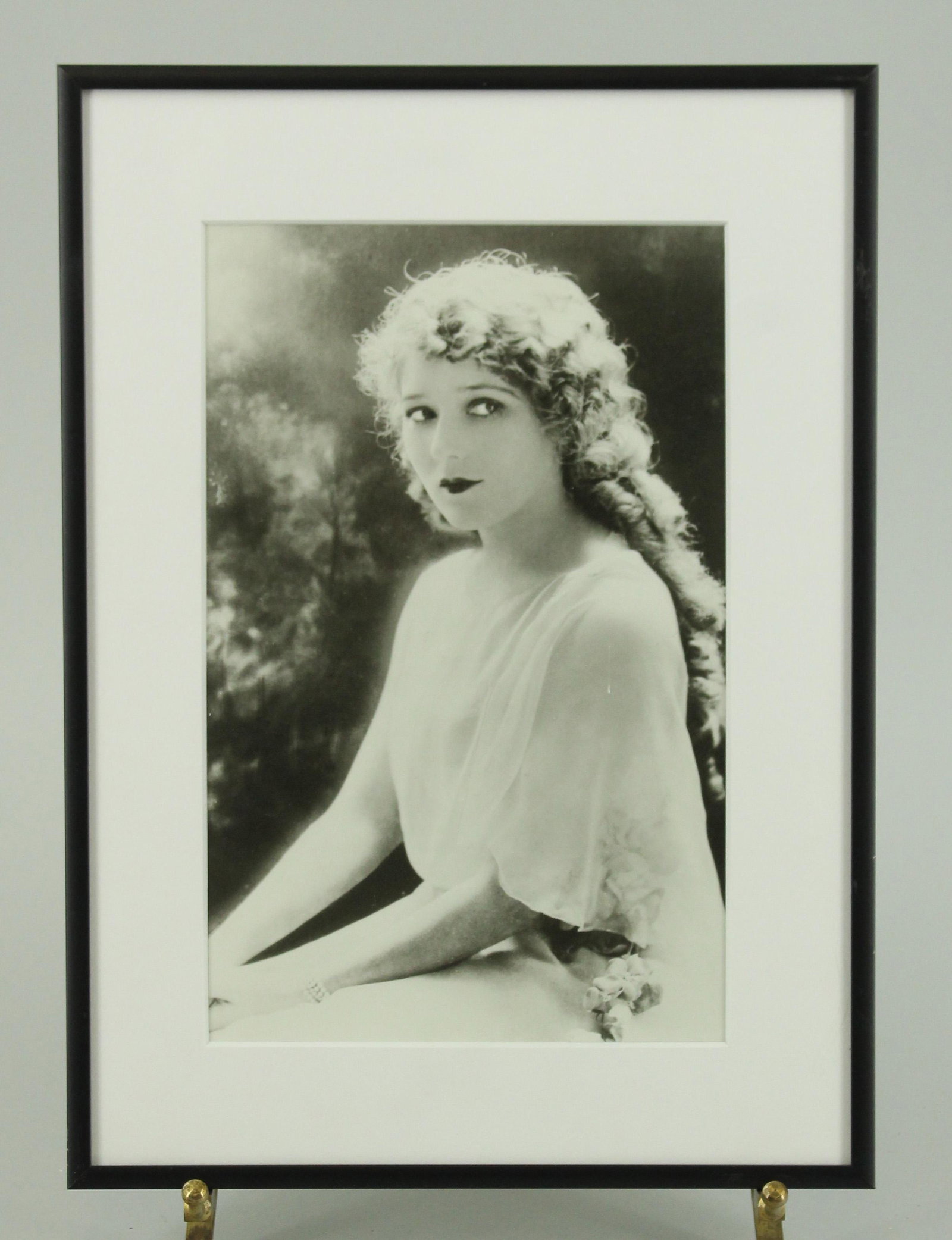 Framed Photograph of Mary Pickford: Framed Photograph of Mary Pickford, American actress and producer, 1892-1979.. Size: 12.75" x 9.25" frame, 9.25" x 6" sight.
