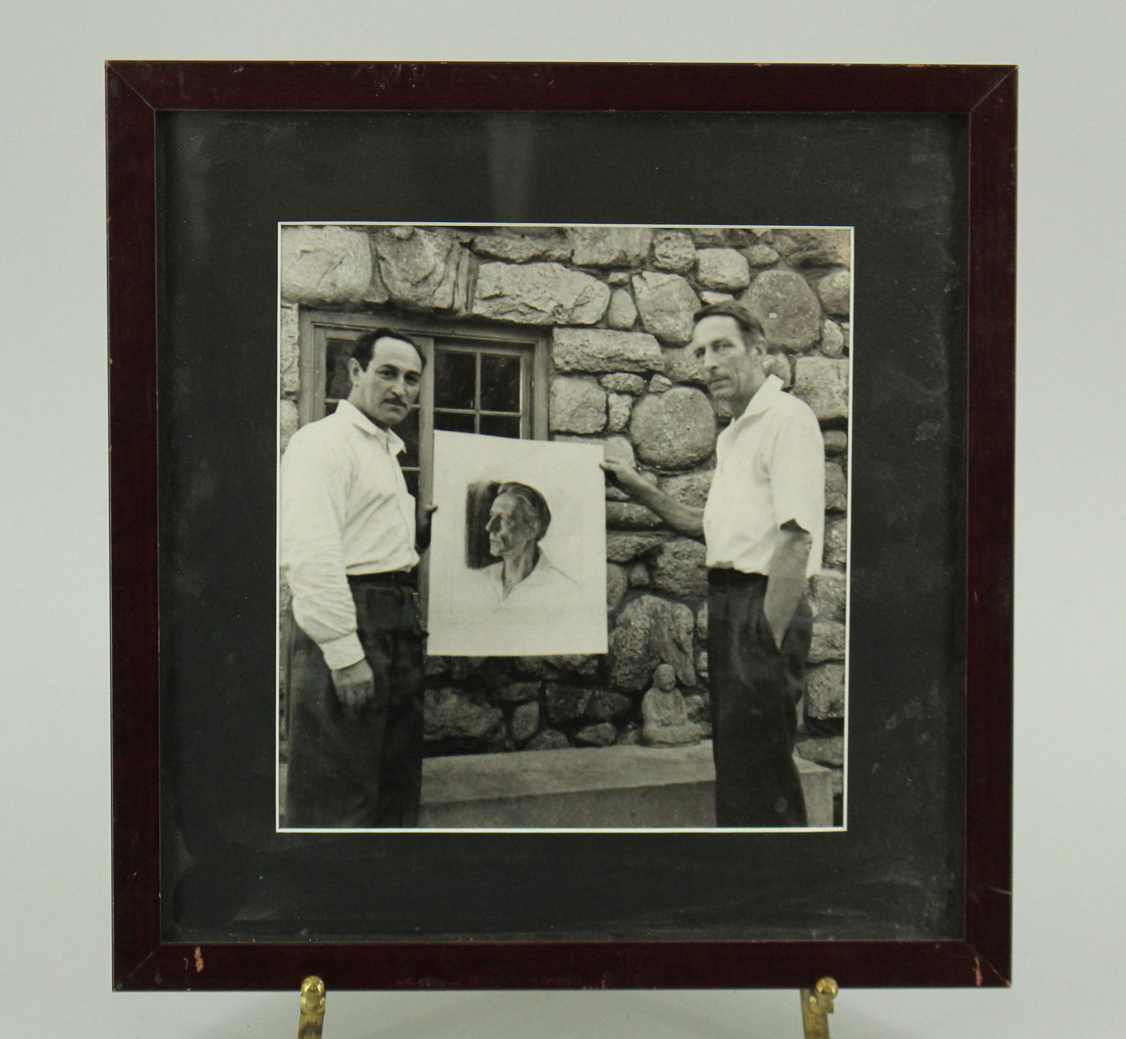 Photograph of Robinson Jeffers and an Artist (1 of 4)