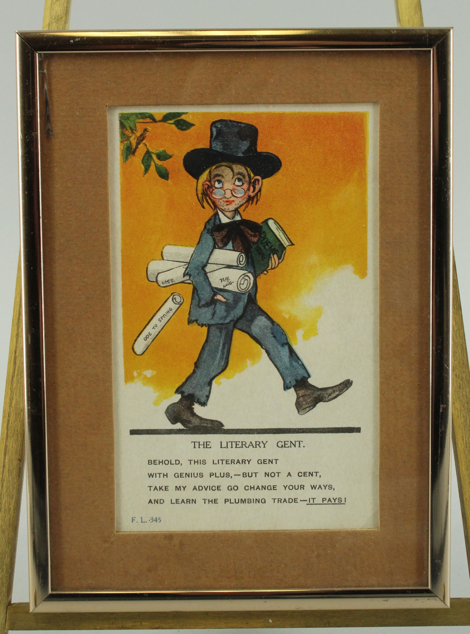 The Literary Gent Framed Postcard (1 of 4)