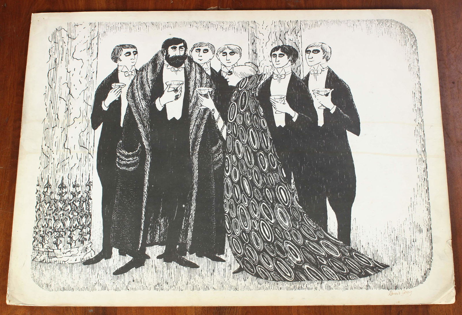 From The Gilded Bat. Signed by Edward Gorey (1 of 5)