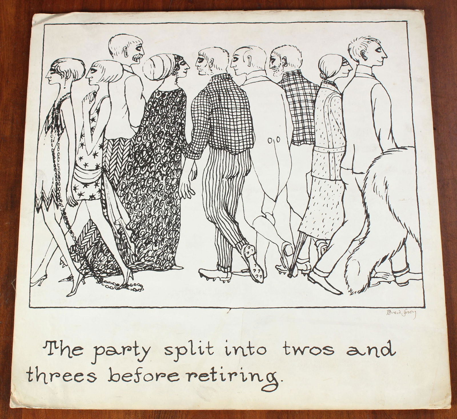 The Party Signed by Edward Gorey (1 of 5)