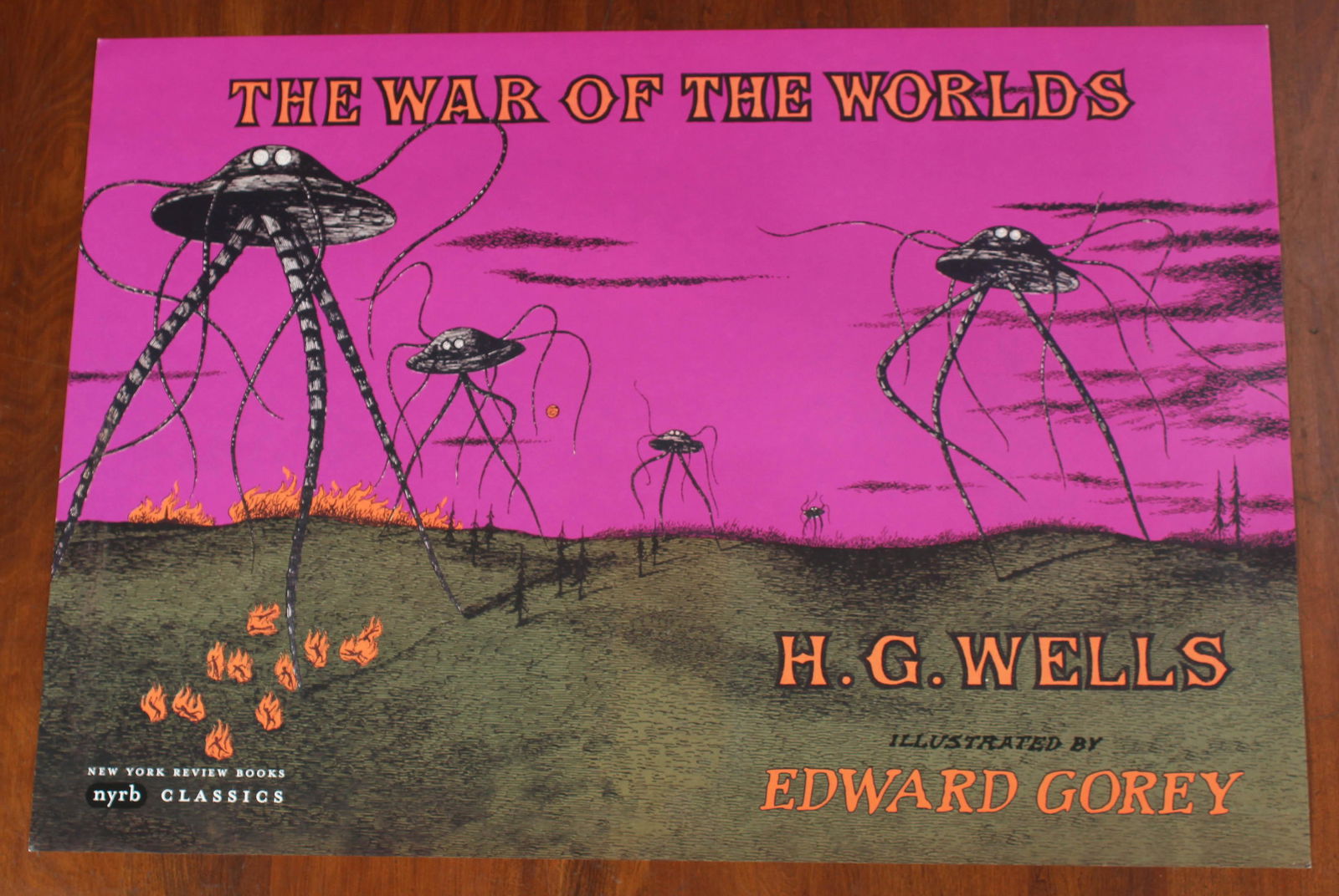Edward Gorey Illustrated War of The Worlds Poster (1 of 3)