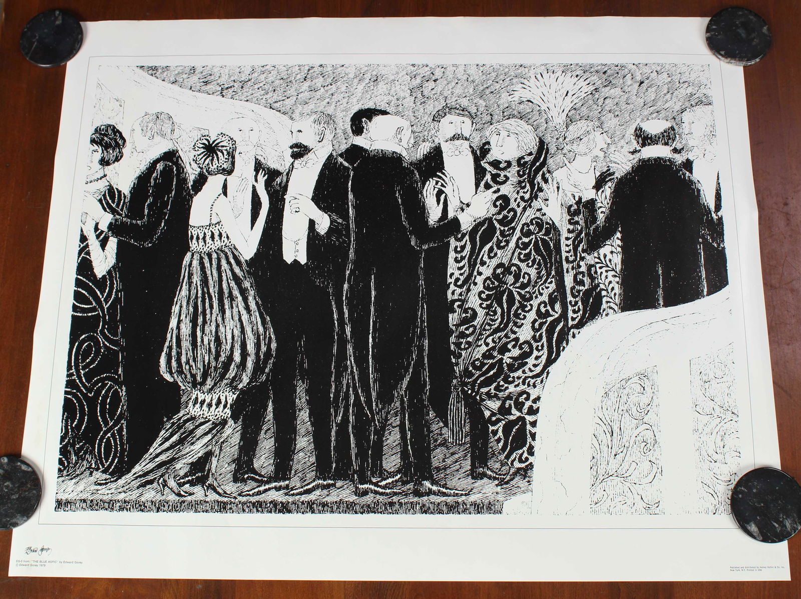 Signed Poster From The Blue Aspic by Edward Gorey (1 of 4)