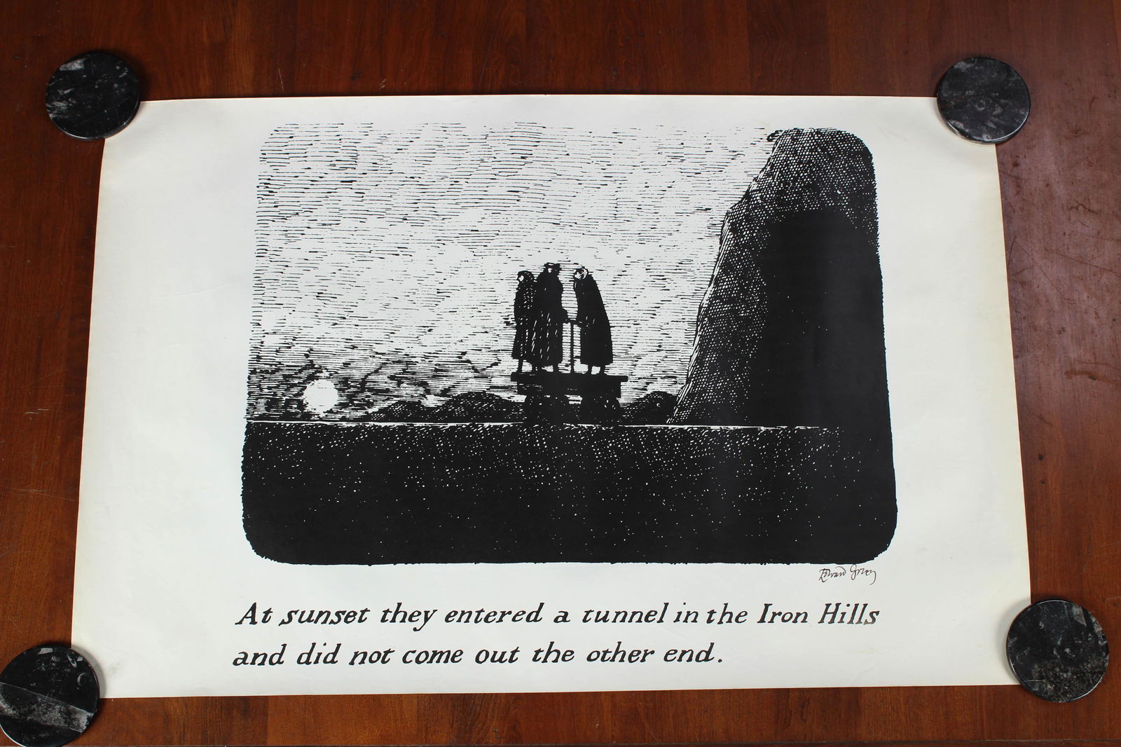 Signed Edward Gorey Illustrated Poster (1 of 3)