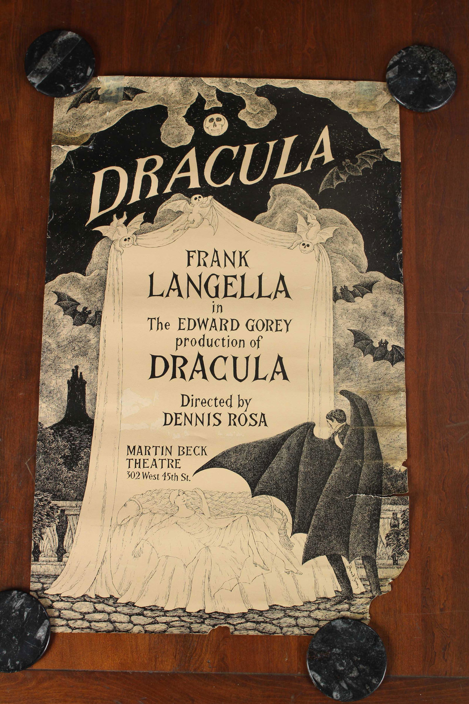 Signed Dracula Theater Production Poster (1 of 5)