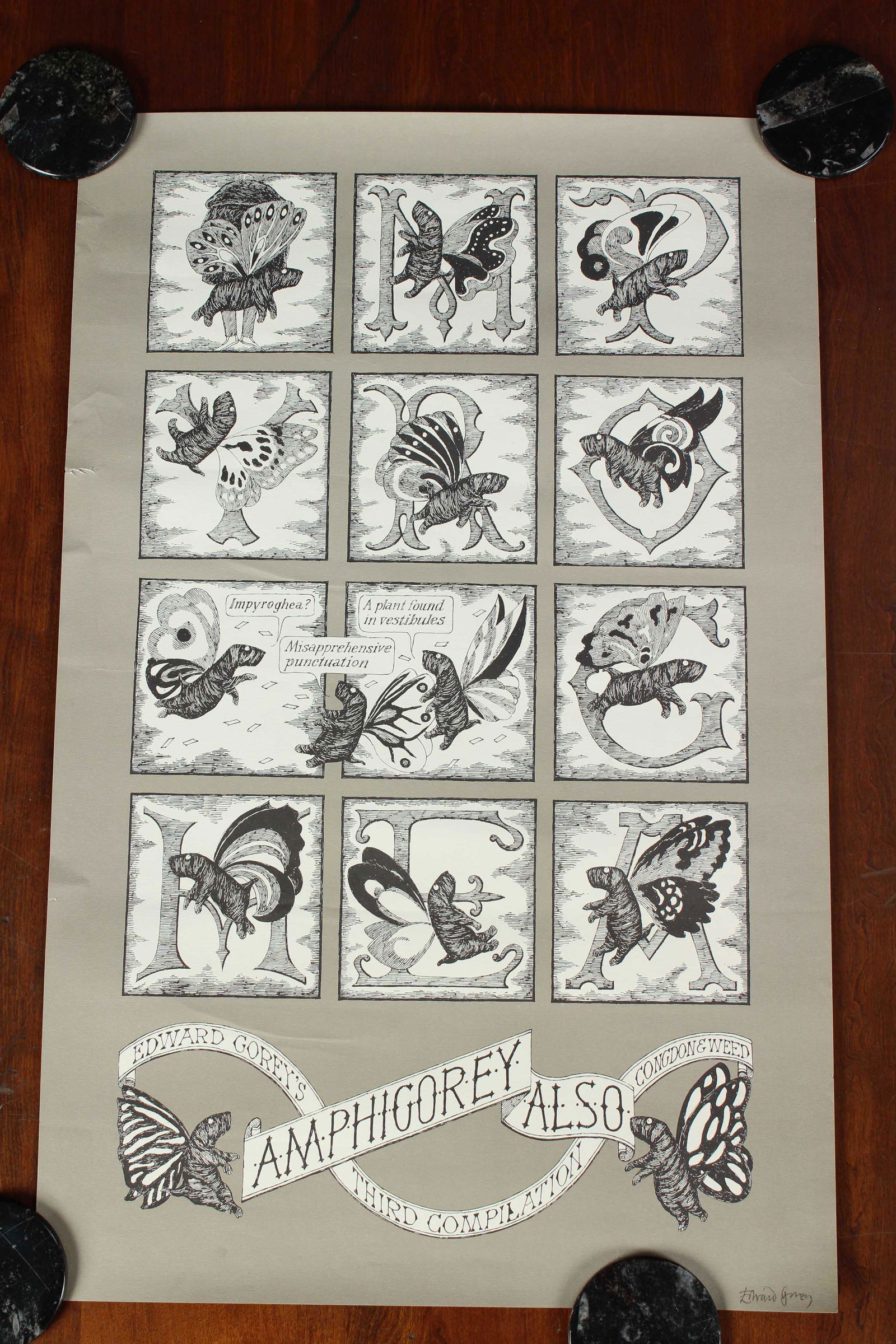 Signed Amphigorey Also Promotional Poster (1 of 5)