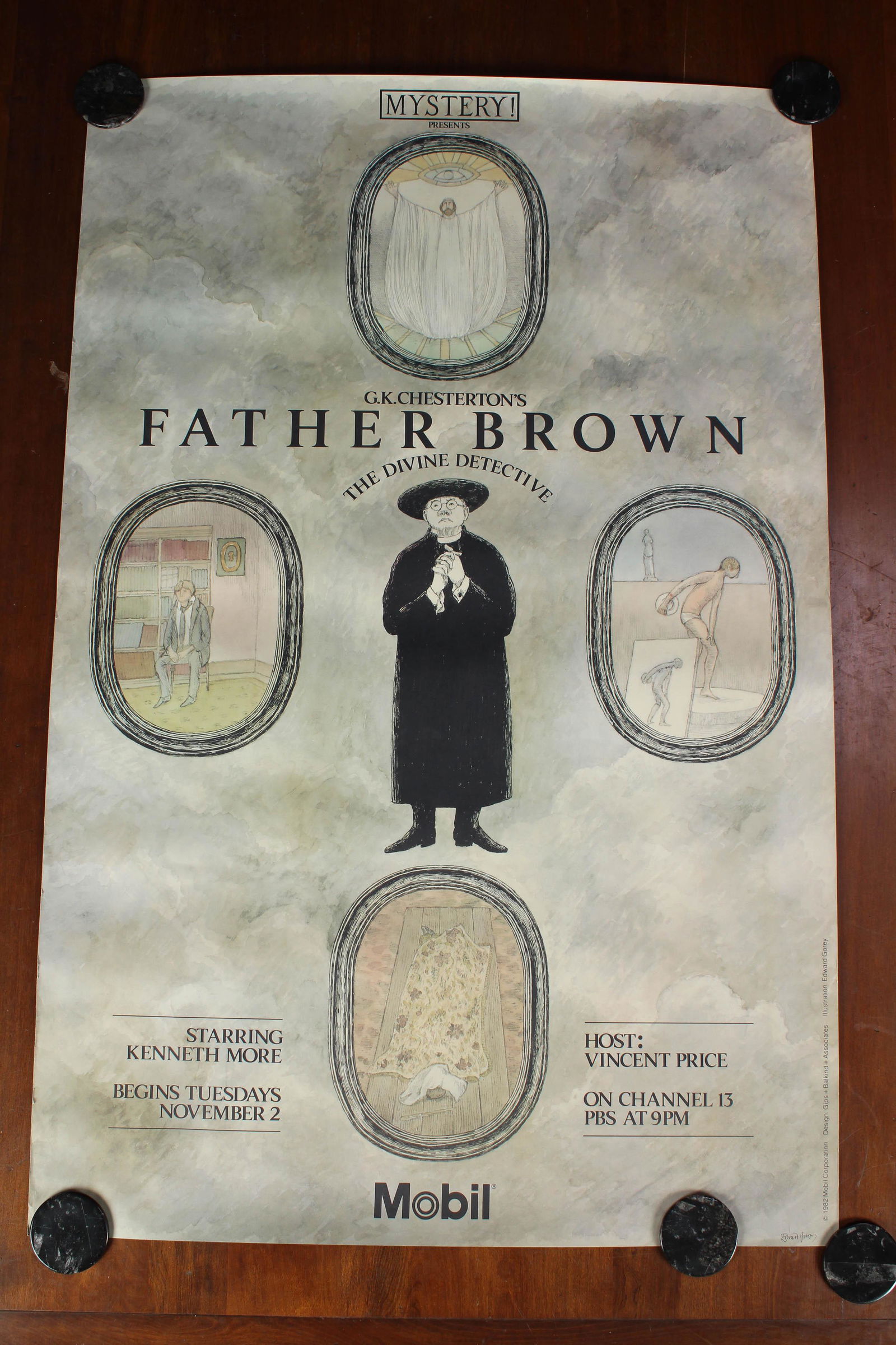PBS TV Father Brown Signed Poster (1 of 6)