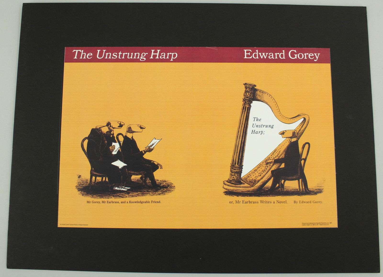 Gorey's The Unstrung Harp Poster Concept Proof (1 of 6)
