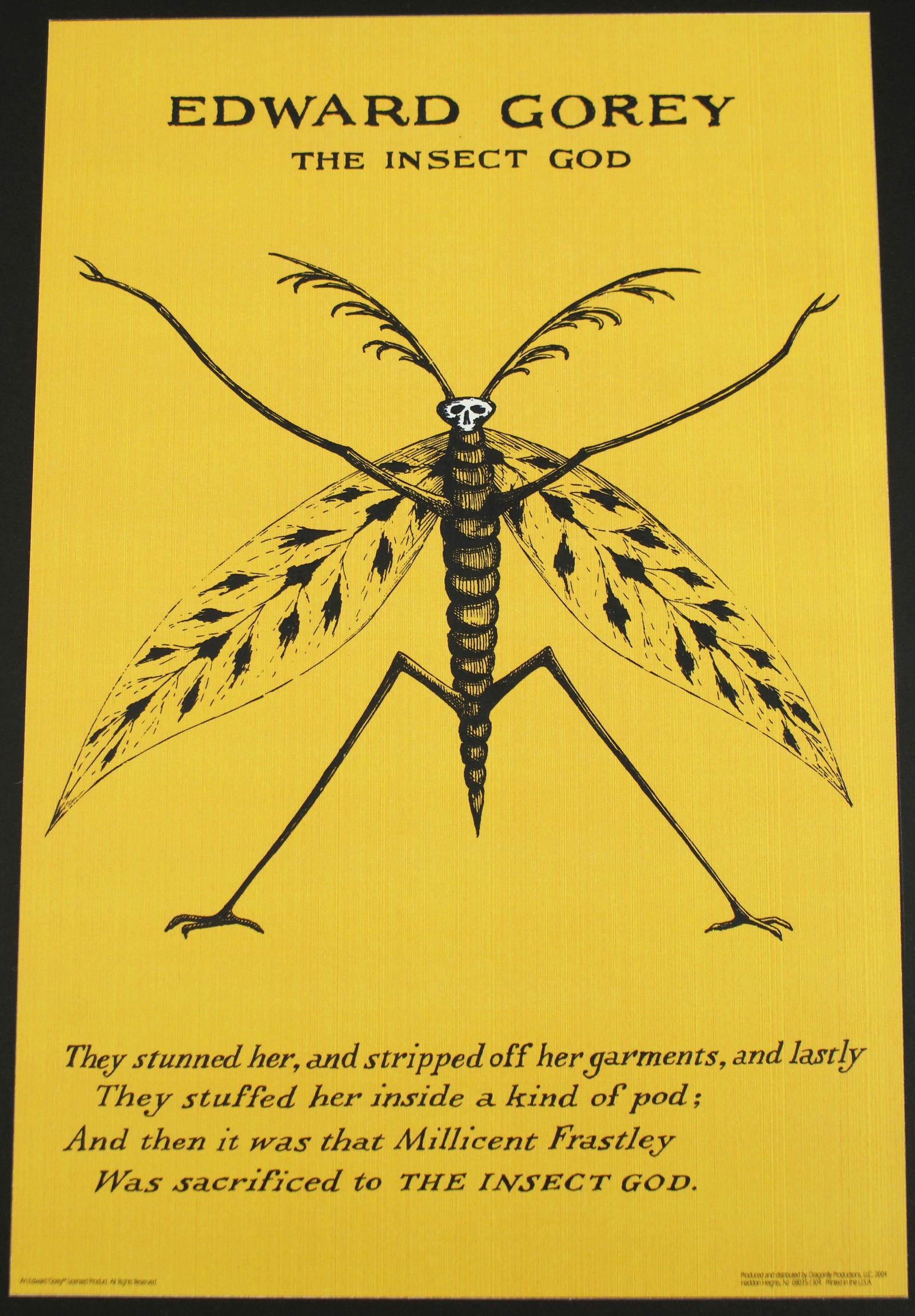 Gorey's The Insect God Poster 2 Yellow Concept (1 of 7)