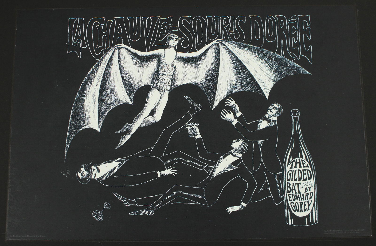 The Gilded Bat Poster Concept Proof Edward Gorey (1 of 6)