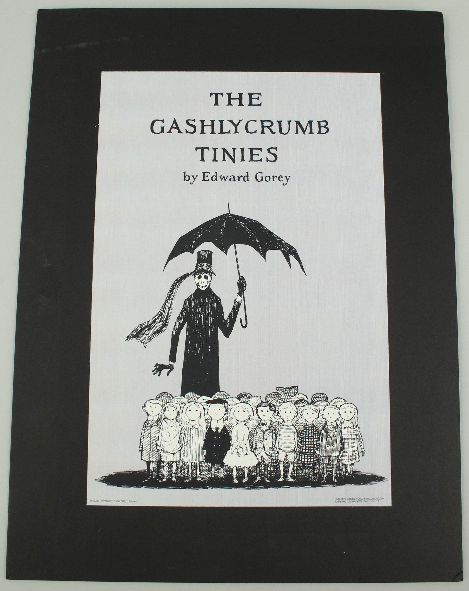 The Gashlycrumb Tinies Poster Concept Proof, Gorey (1 of 6)