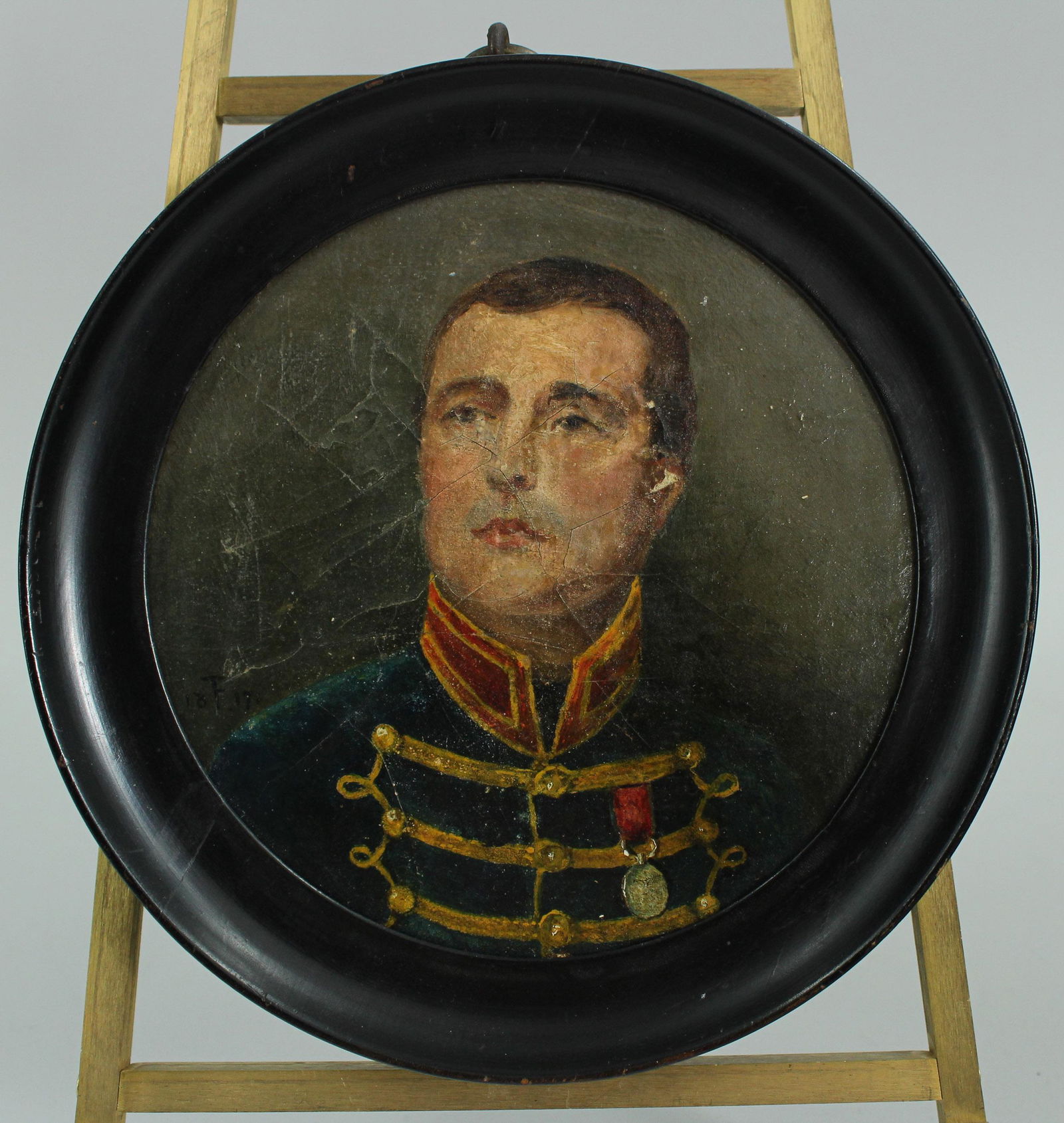Early 19th C Regimental Portrait Painting (1 of 5)