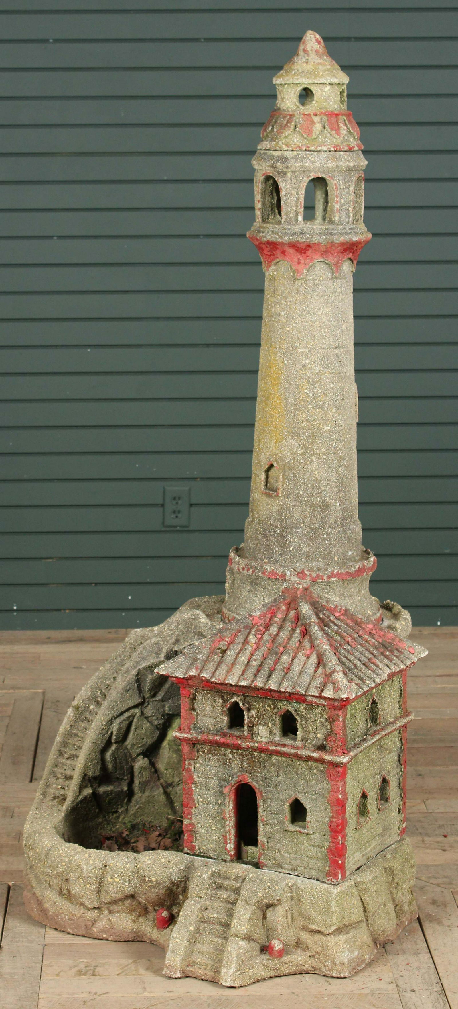 Vintage Cast Stone Lighthouse (1 of 10)