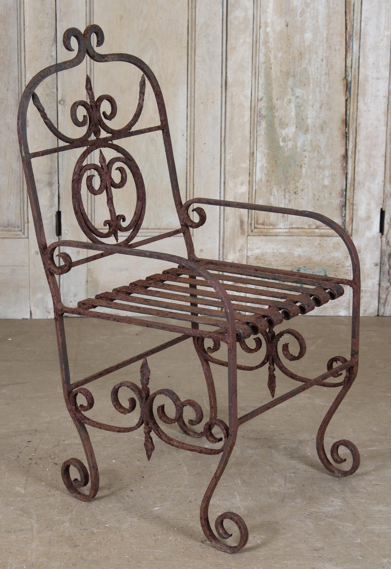 Gothic Style Wrought Iron Armchair (1 of 4)
