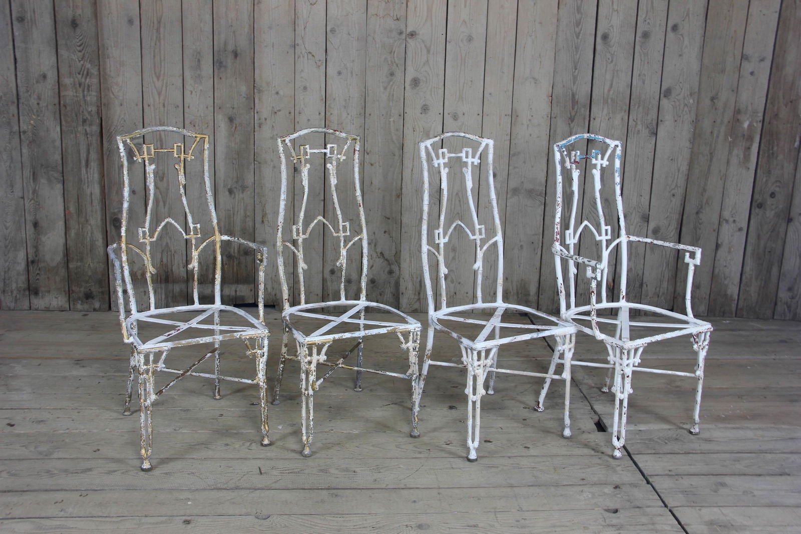 Chinese Chippendale Iron Garden Lot (1 of 6)