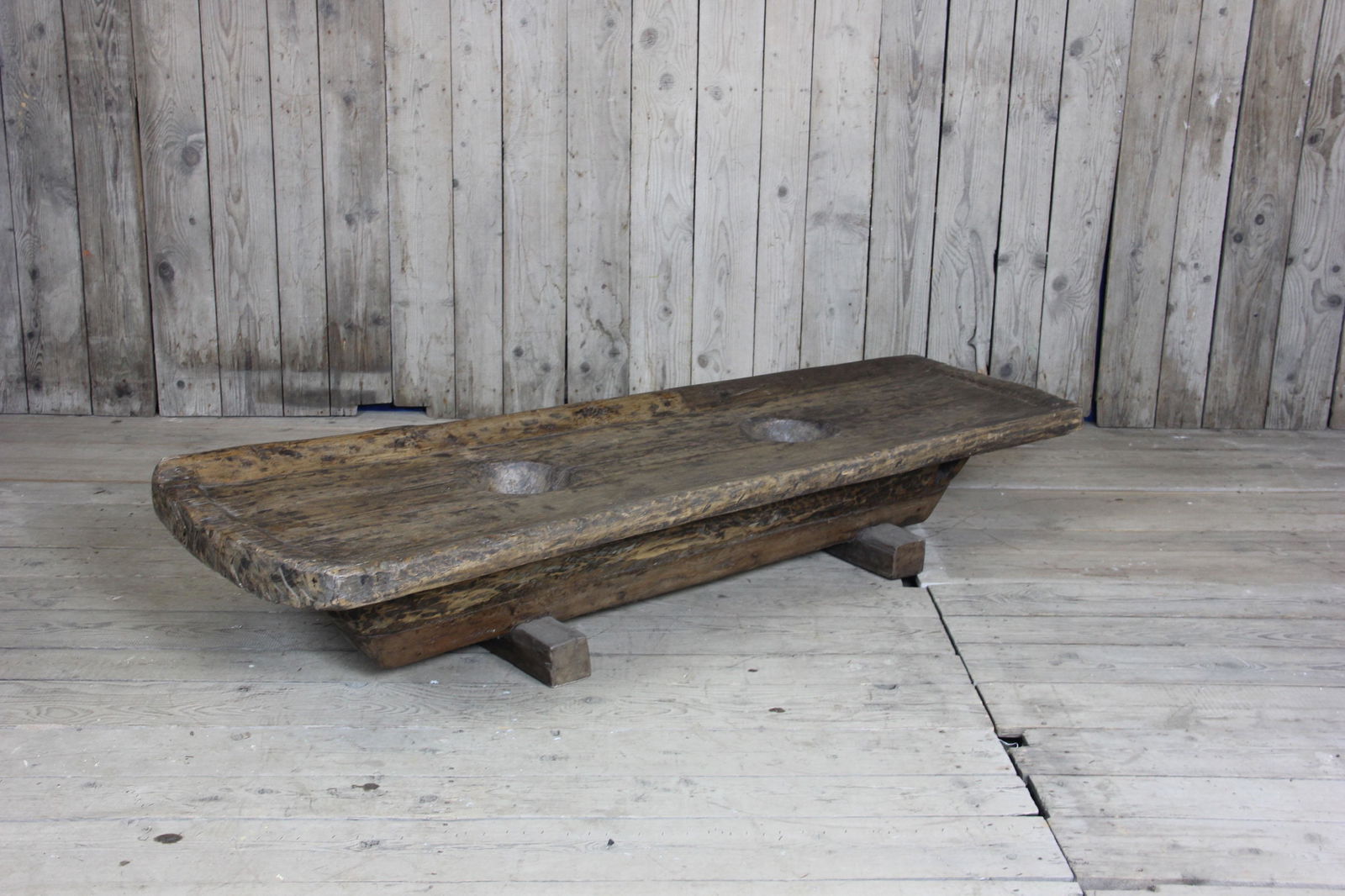 Primitive Carved Timber Coffee Table (1 of 6)