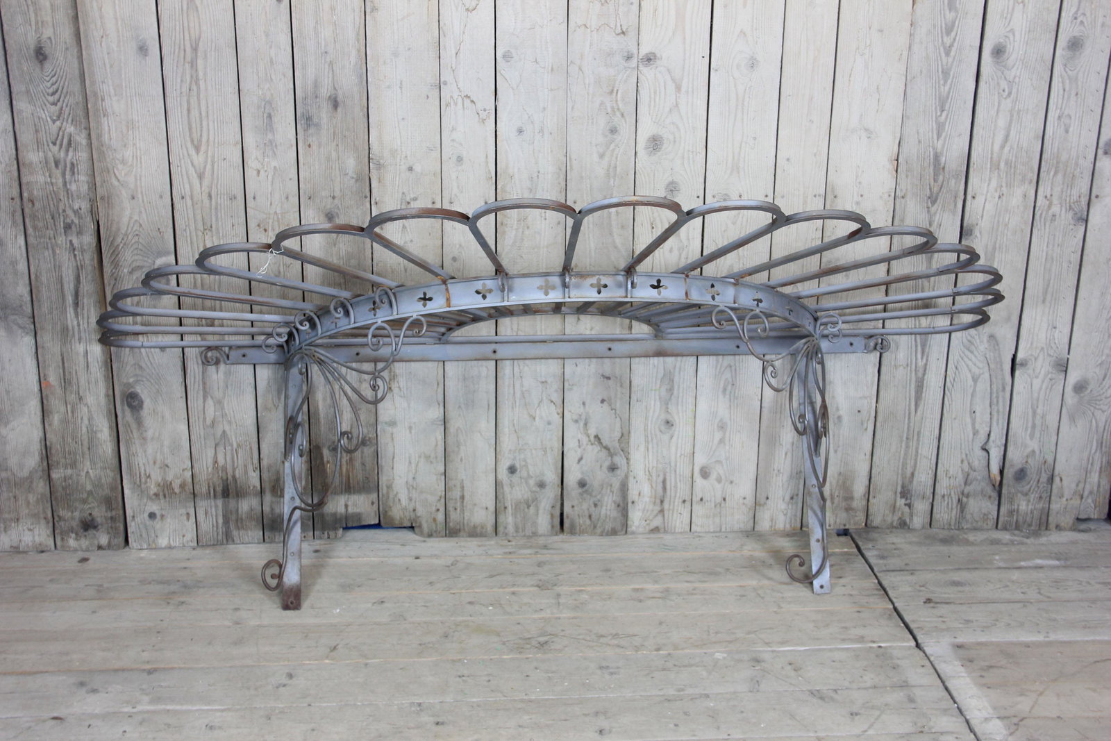 Architectural Wrought Iron Mullion Awning Frame: Architectural Wrought Iron Mullion Awning Frame. Size: 50" H x 98" W x 30" D. ***Please Note: Item to be shipped out of High Point, North Carolina.