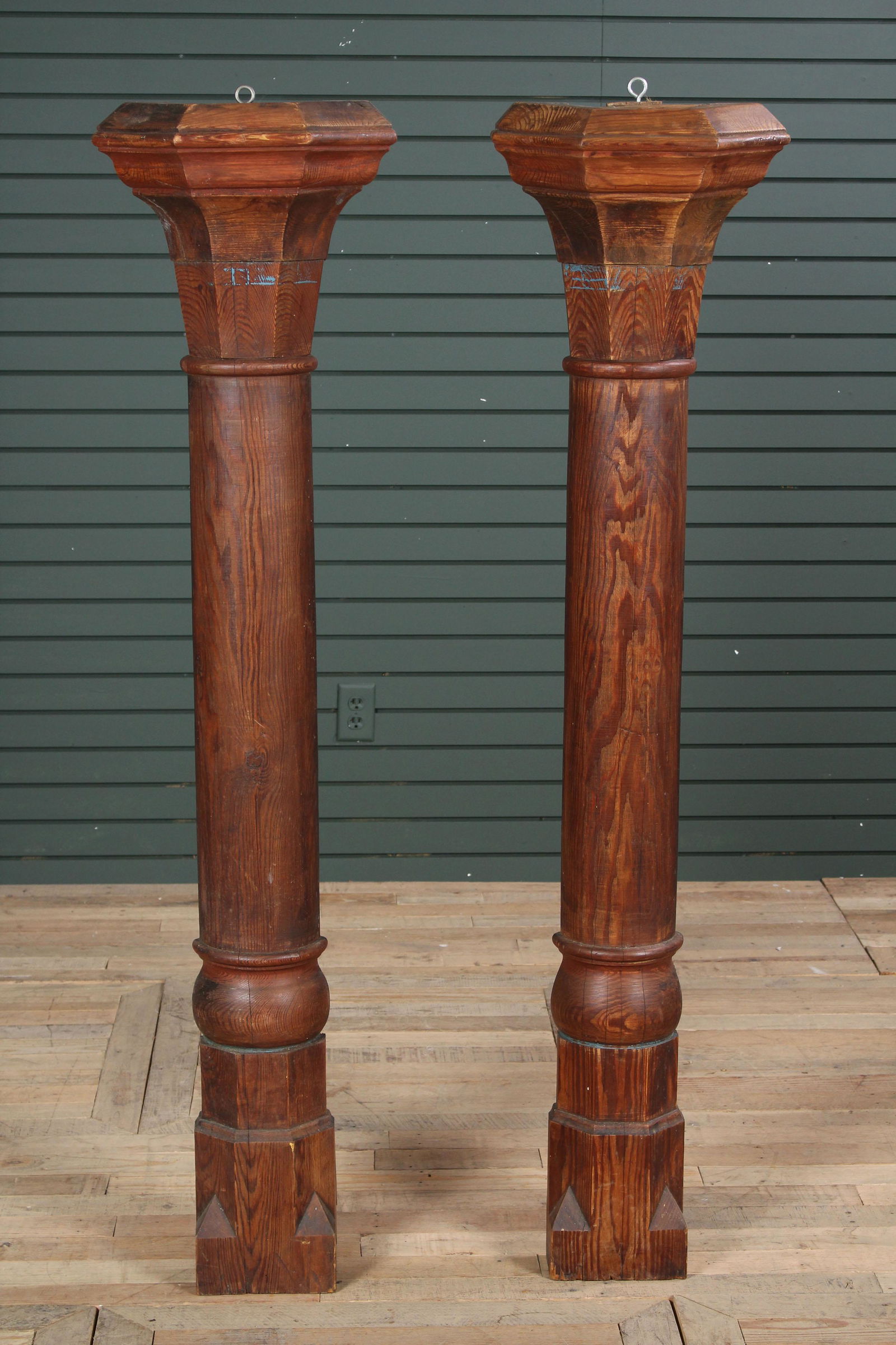 Pair Turn of the Century Gothic Style Pilasters (1 of 10)