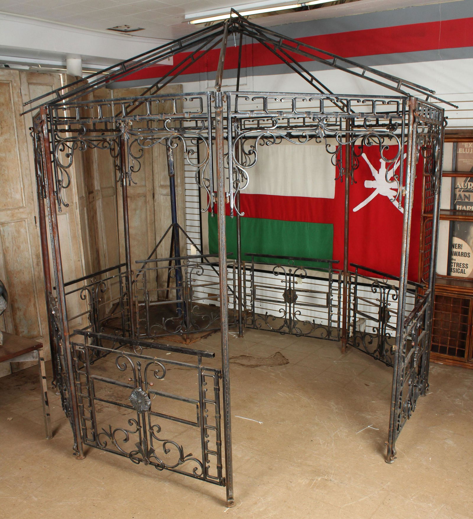 Continental Octagonal Wrought Iron Gazebo (1 of 14)