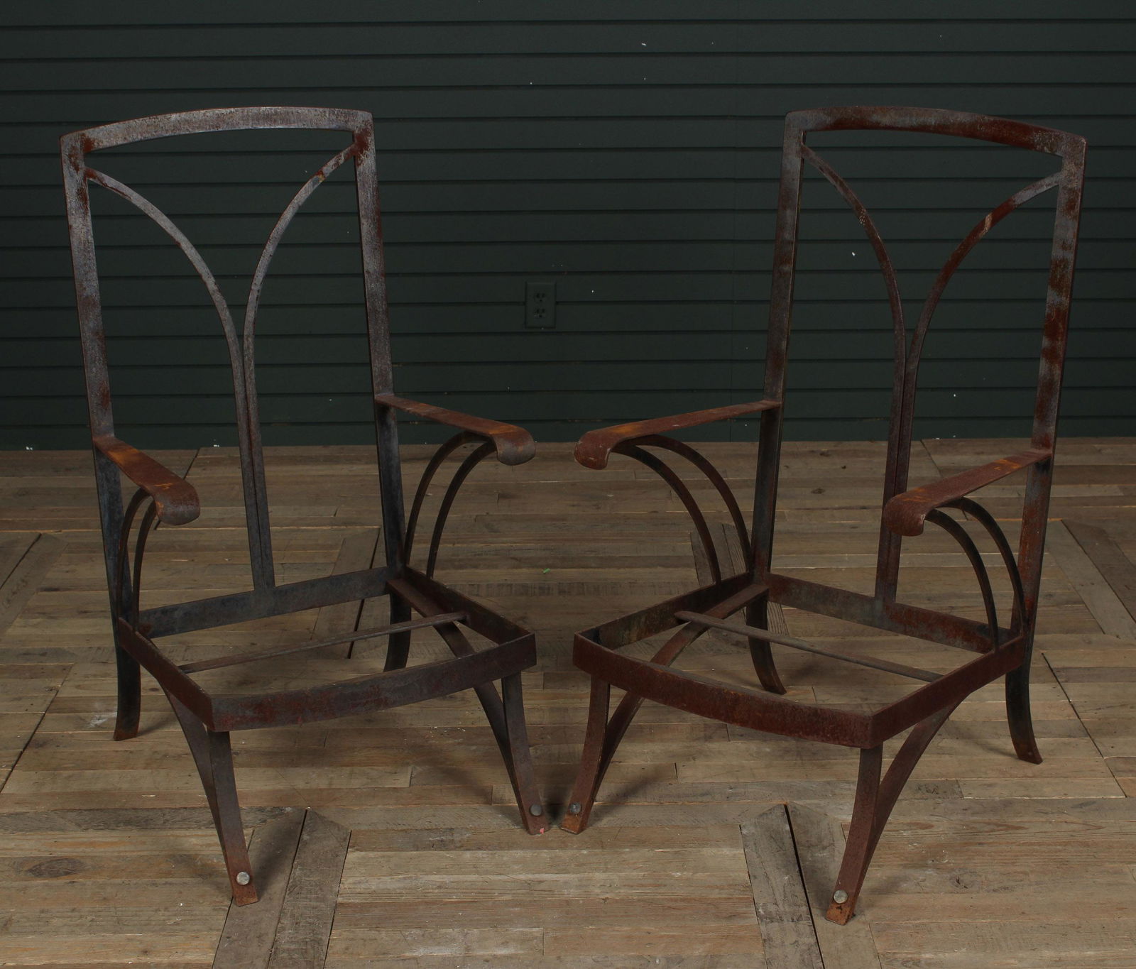 Studio Made Wrought Iron Chairs (1 of 7)