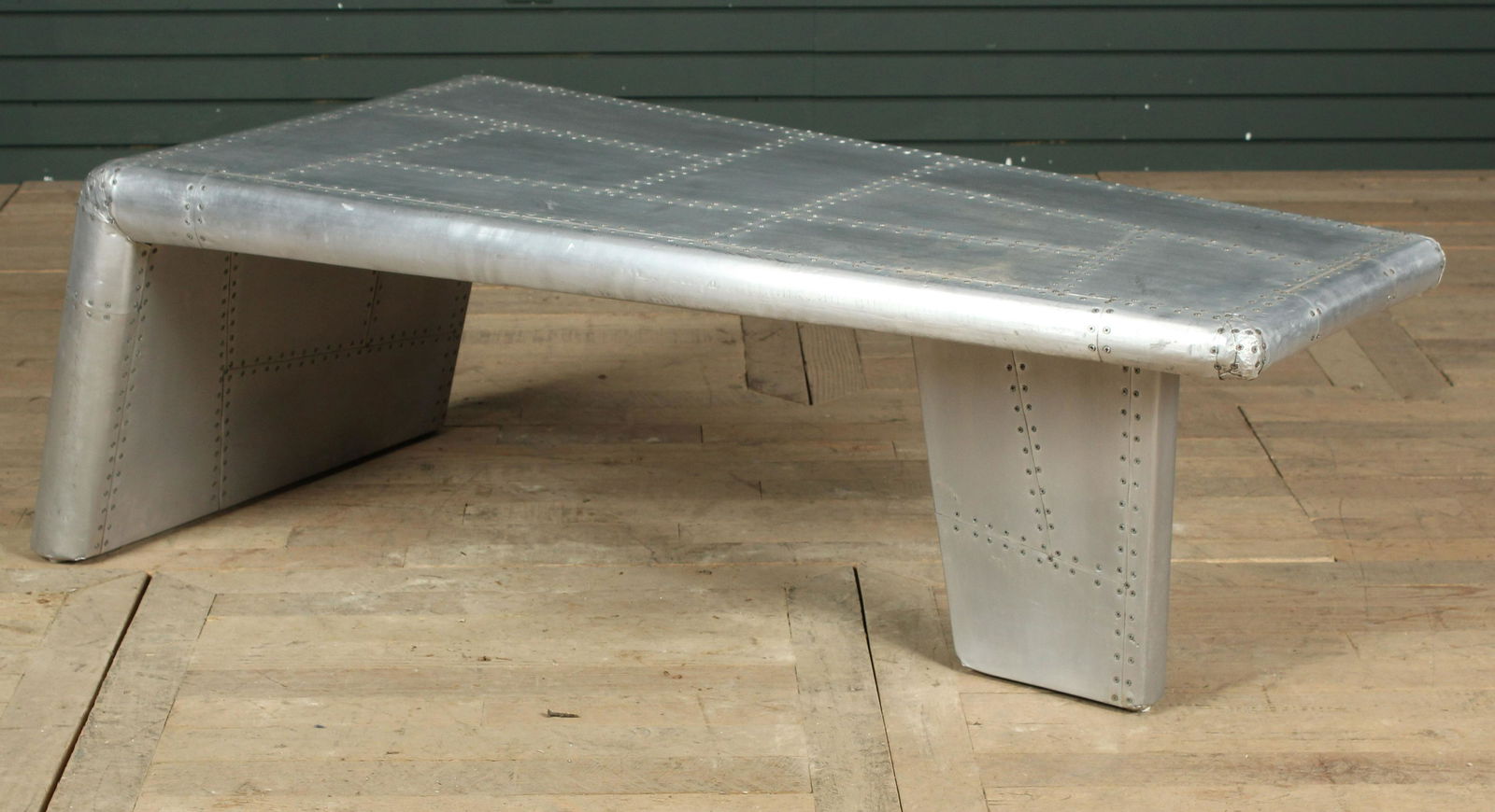 Airport Hangar Decor Metal Clad Low Table (1 of 10)