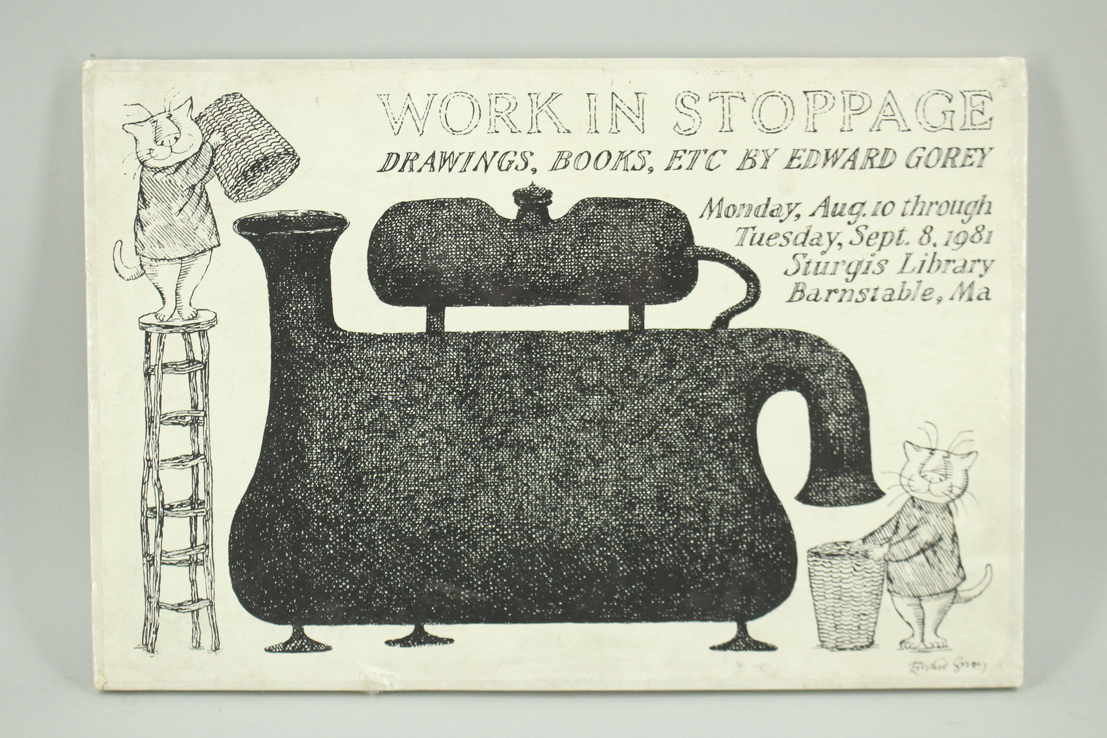 Signed Exhibition Poster by Edward Gorey (1 of 7)