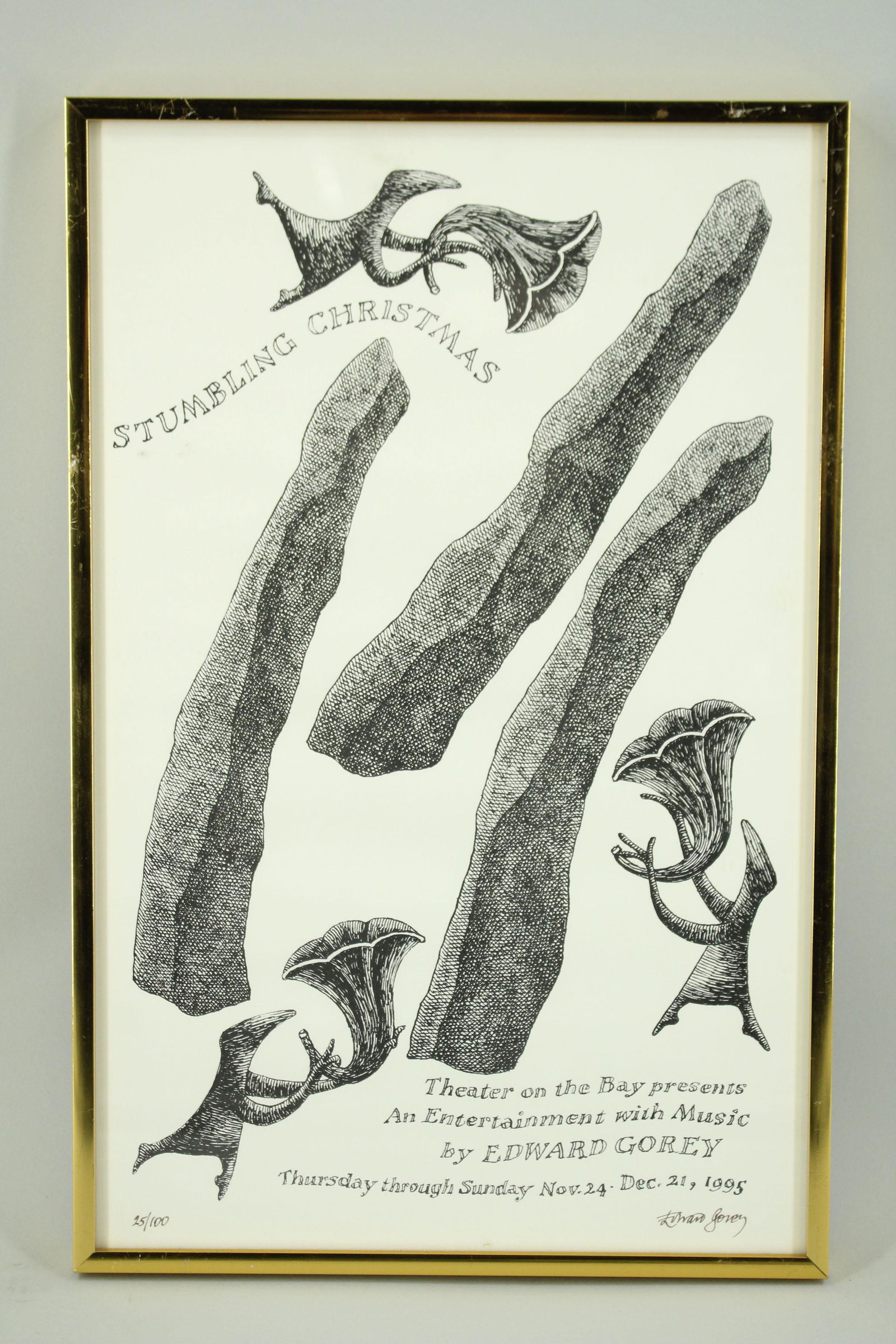 Edward Gorey Signed & Numbered Theater Poster (1 of 6)