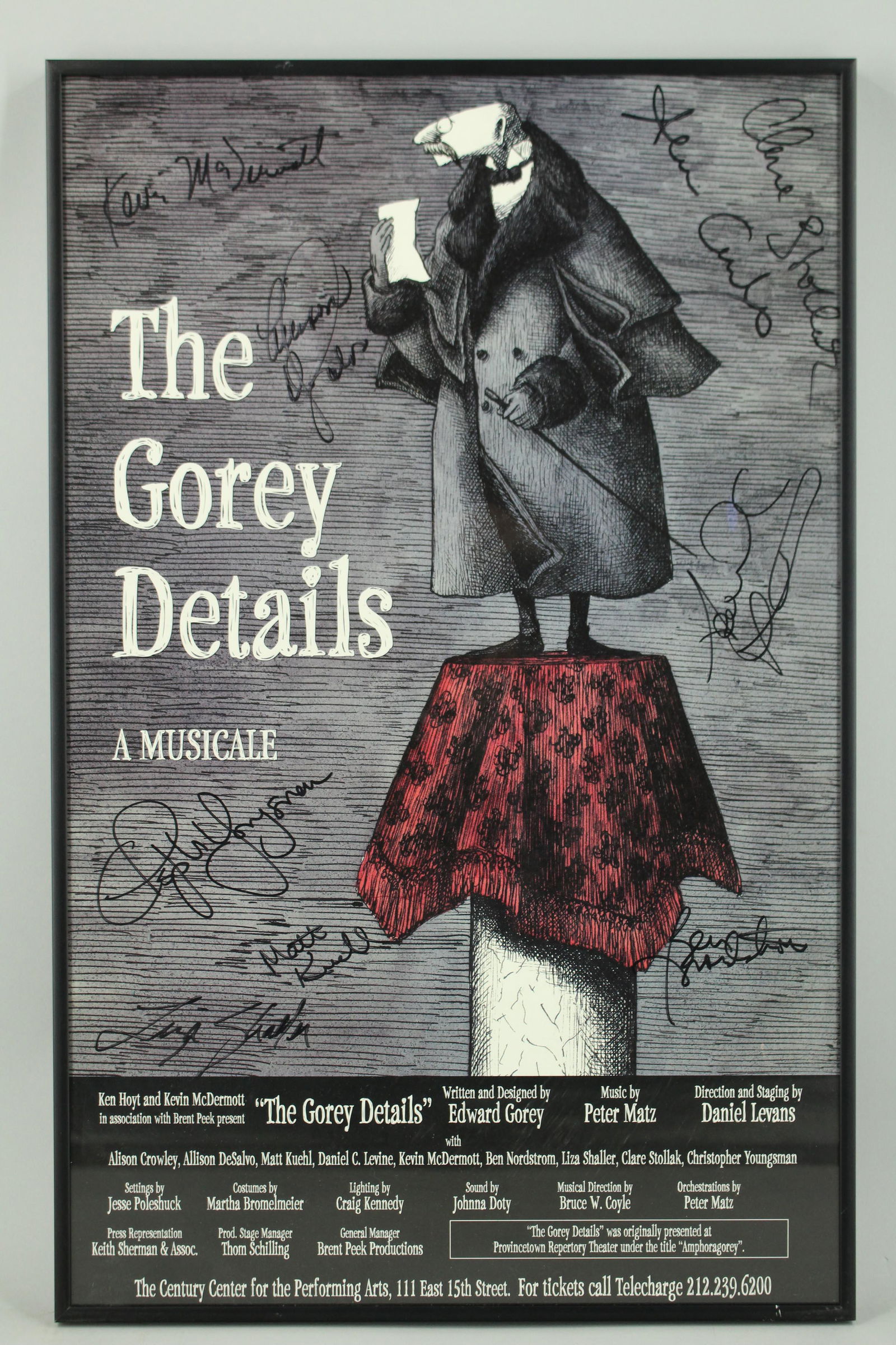 The Gorey Details A Musicale Cast Signed Poster (1 of 9)