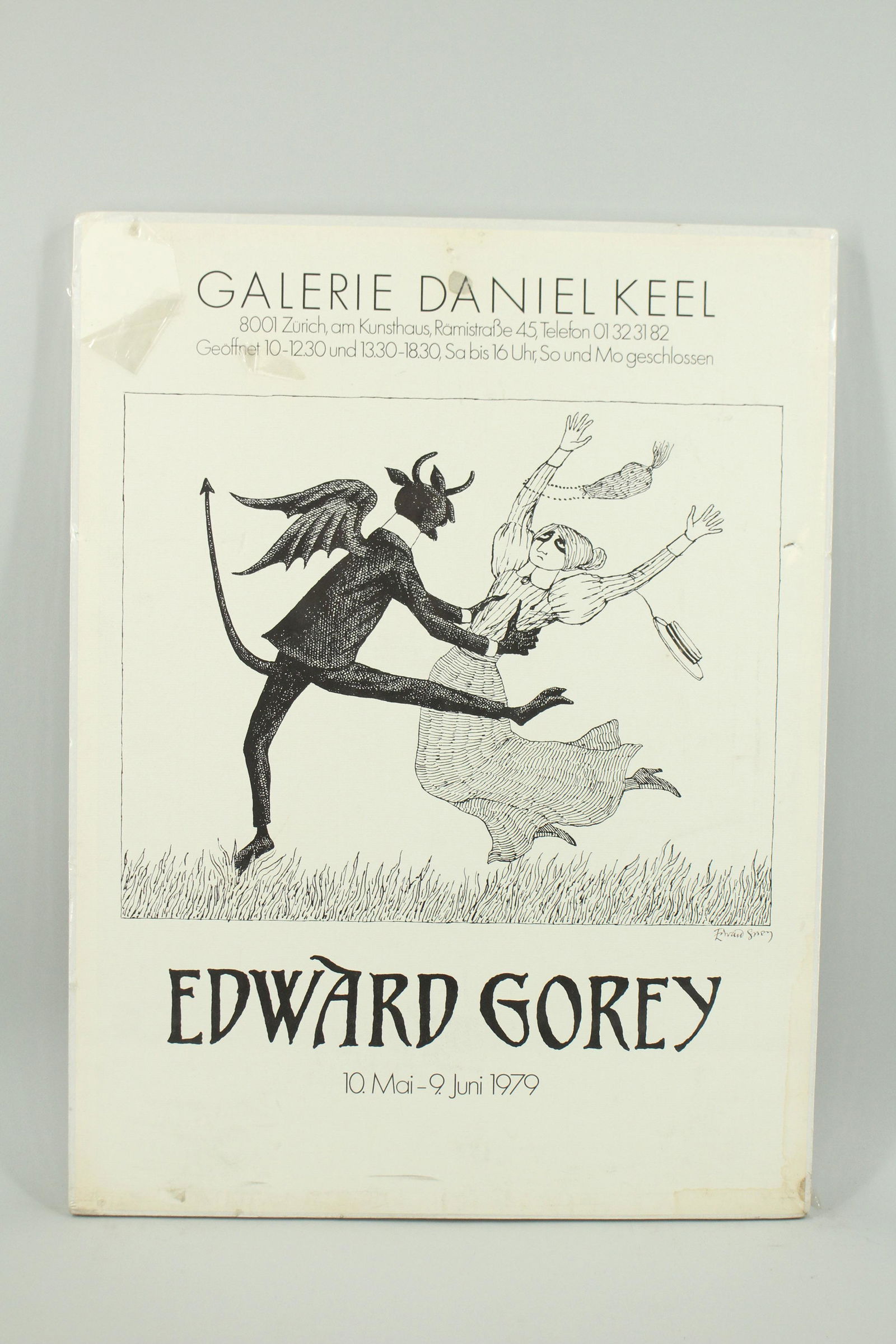 Edward Gorey Illustrated & Signed Gallery Poster (1 of 10)