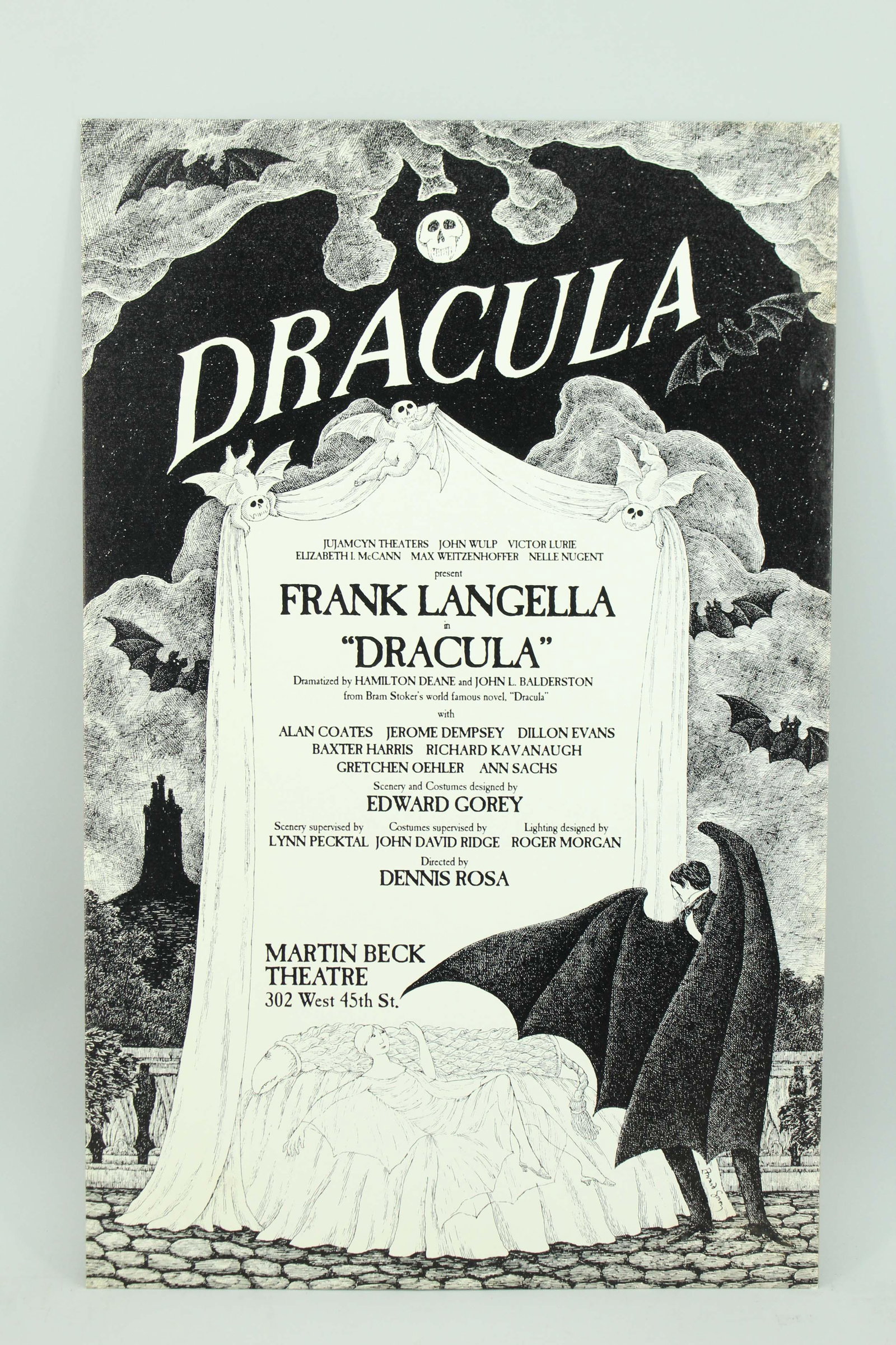 Edward Gorey's Dracula Theater Production Poster (1 of 5)