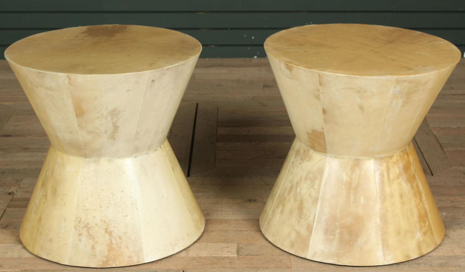 Pair Parchment Side Tables (1 of 5)
