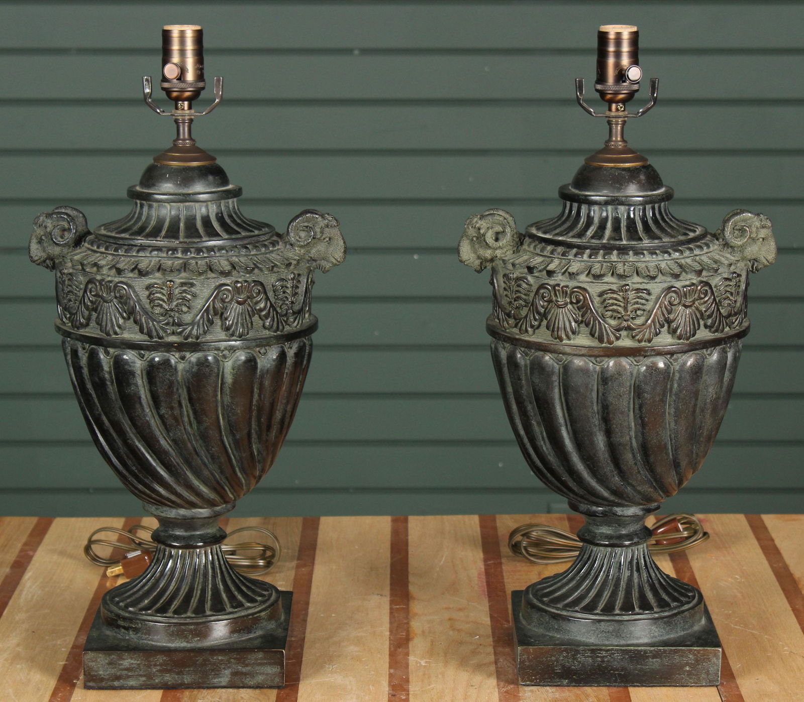 Pair Neoclassical Urn Form Lamps (1 of 6)
