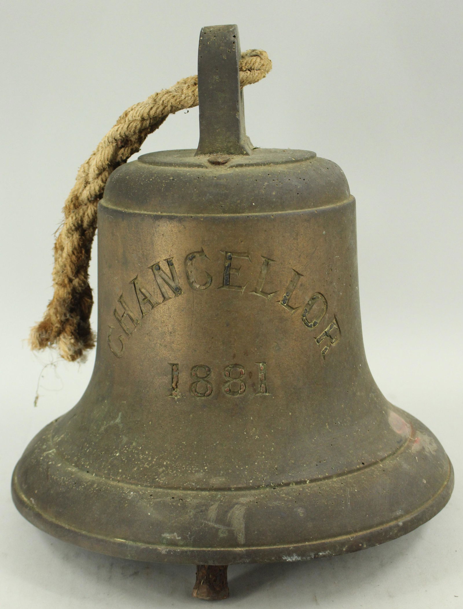 Antique English 1881 Bronze Ship's Bell (1 of 6)