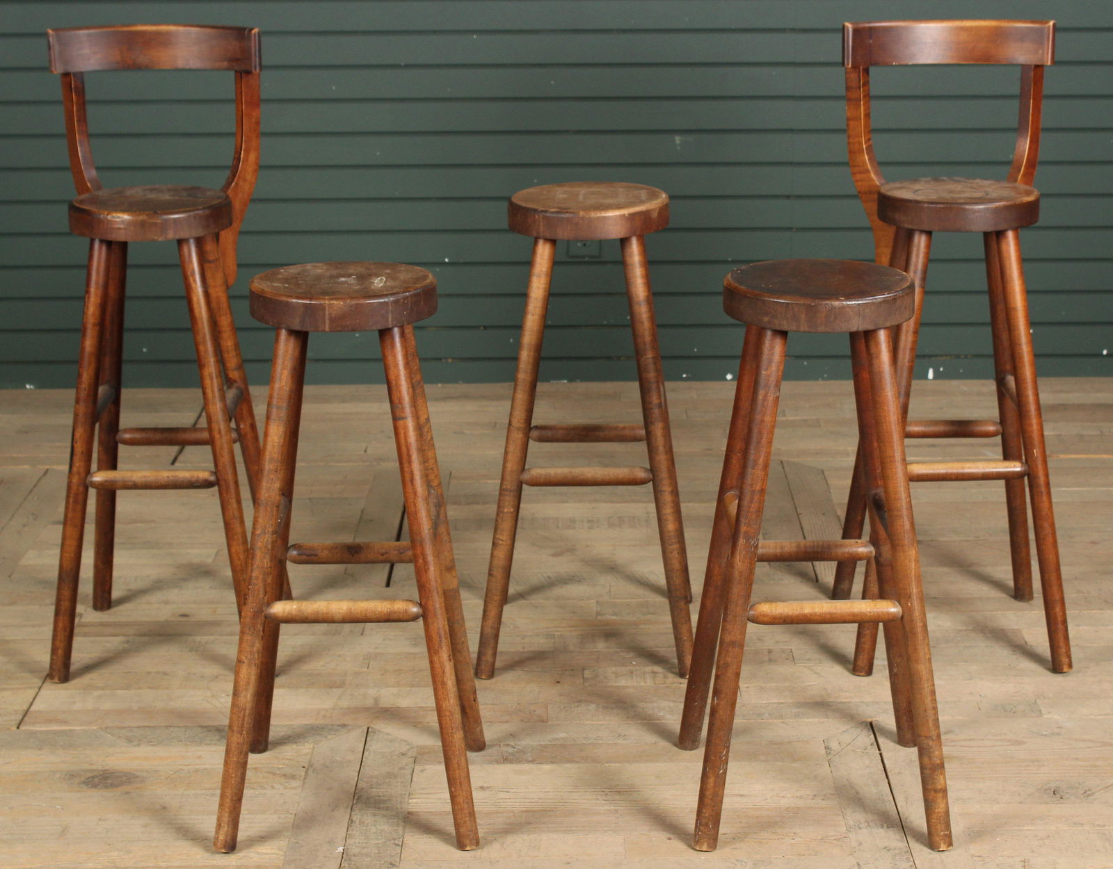 5 Early Mid Century Modern Stools (1 of 7)
